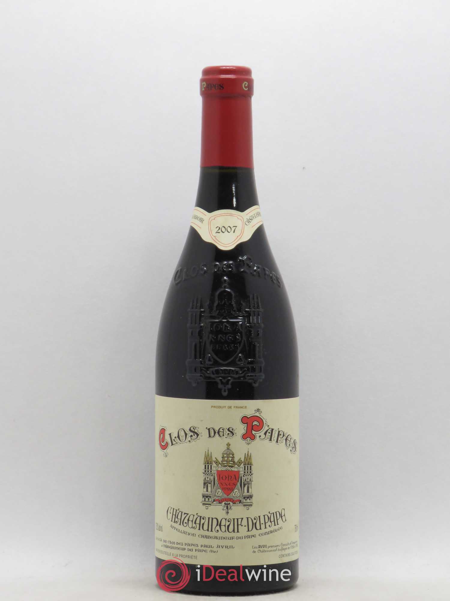 Châteauneuf-du-Pape Clos des Papes - Paul Avril 2007 - Lot de 1 bouteille - 0
