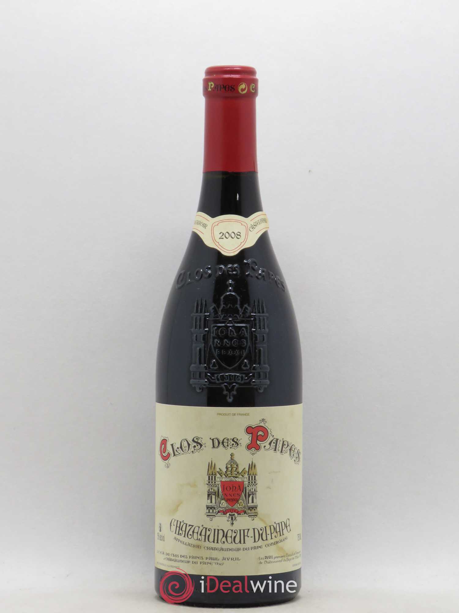 Châteauneuf-du-Pape Clos des Papes - Paul Avril 2008 - Lot de 1 bouteille - 0