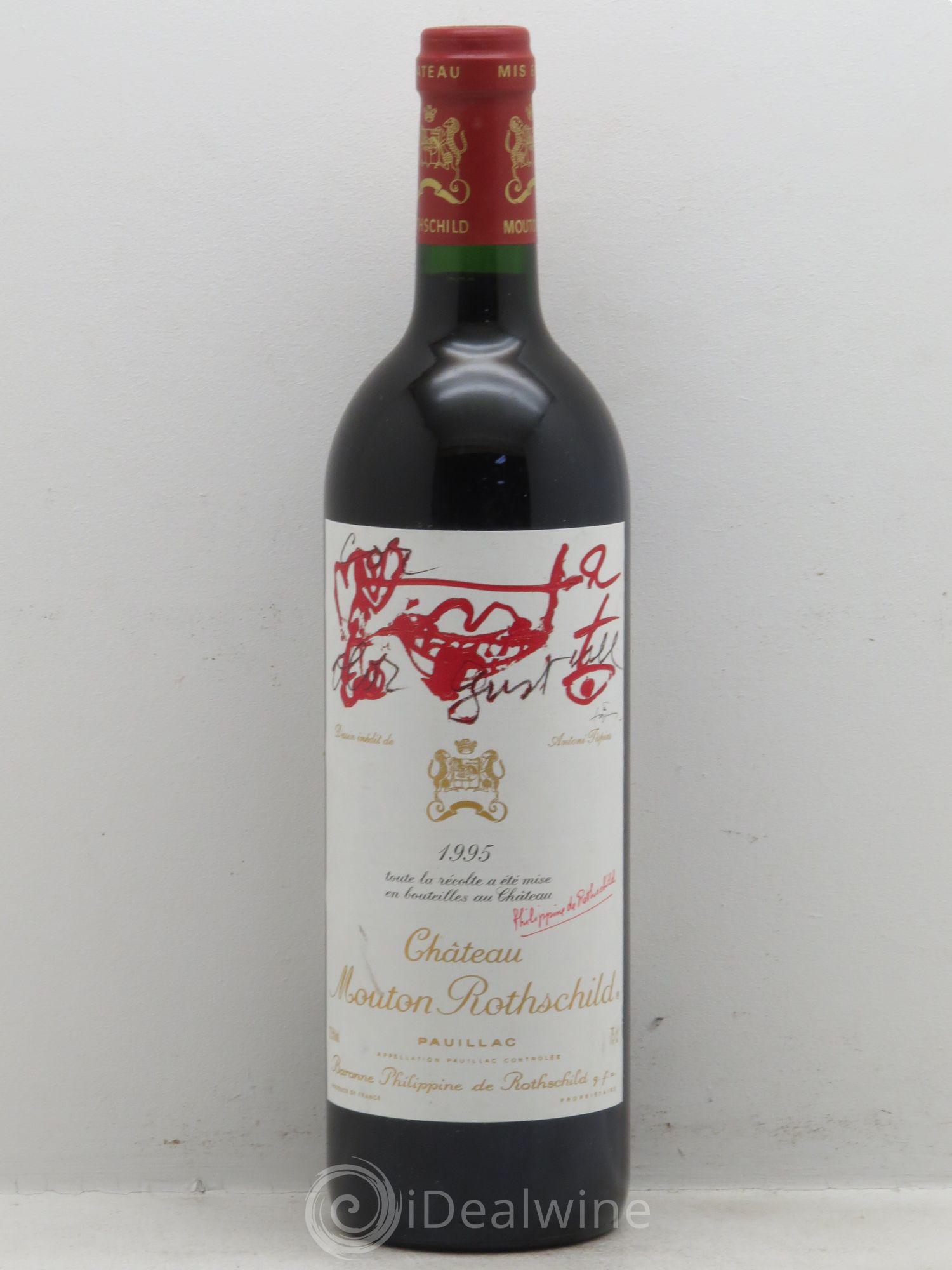 Château Mouton Rothschild 1er Grand Cru Classé 1995 - Lot de 1 bouteille - 0