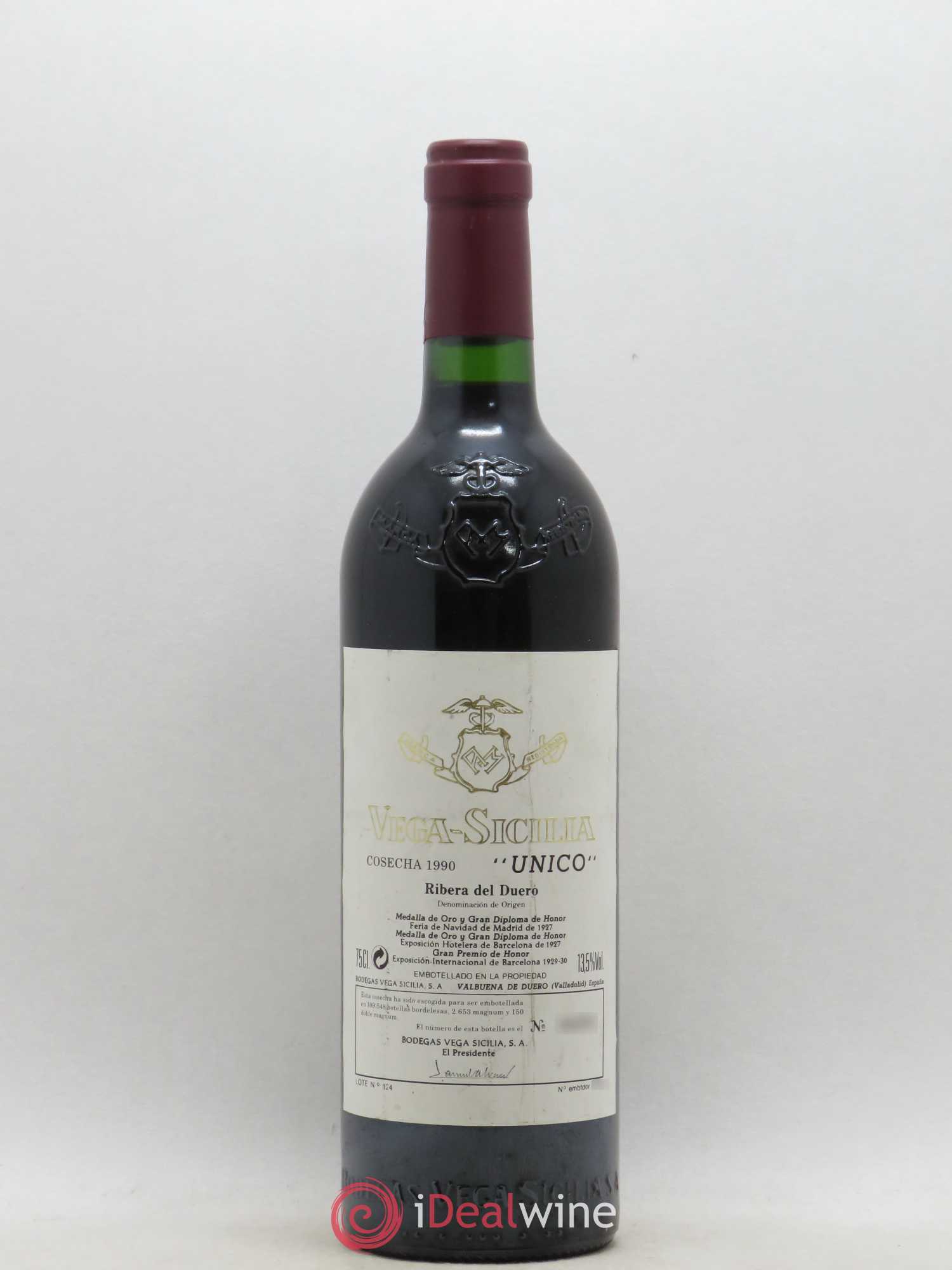 Ribera Del Duero DO Vega Sicilia Unico Famille Alvarez 1990 - Lot de 1 bouteille - 0