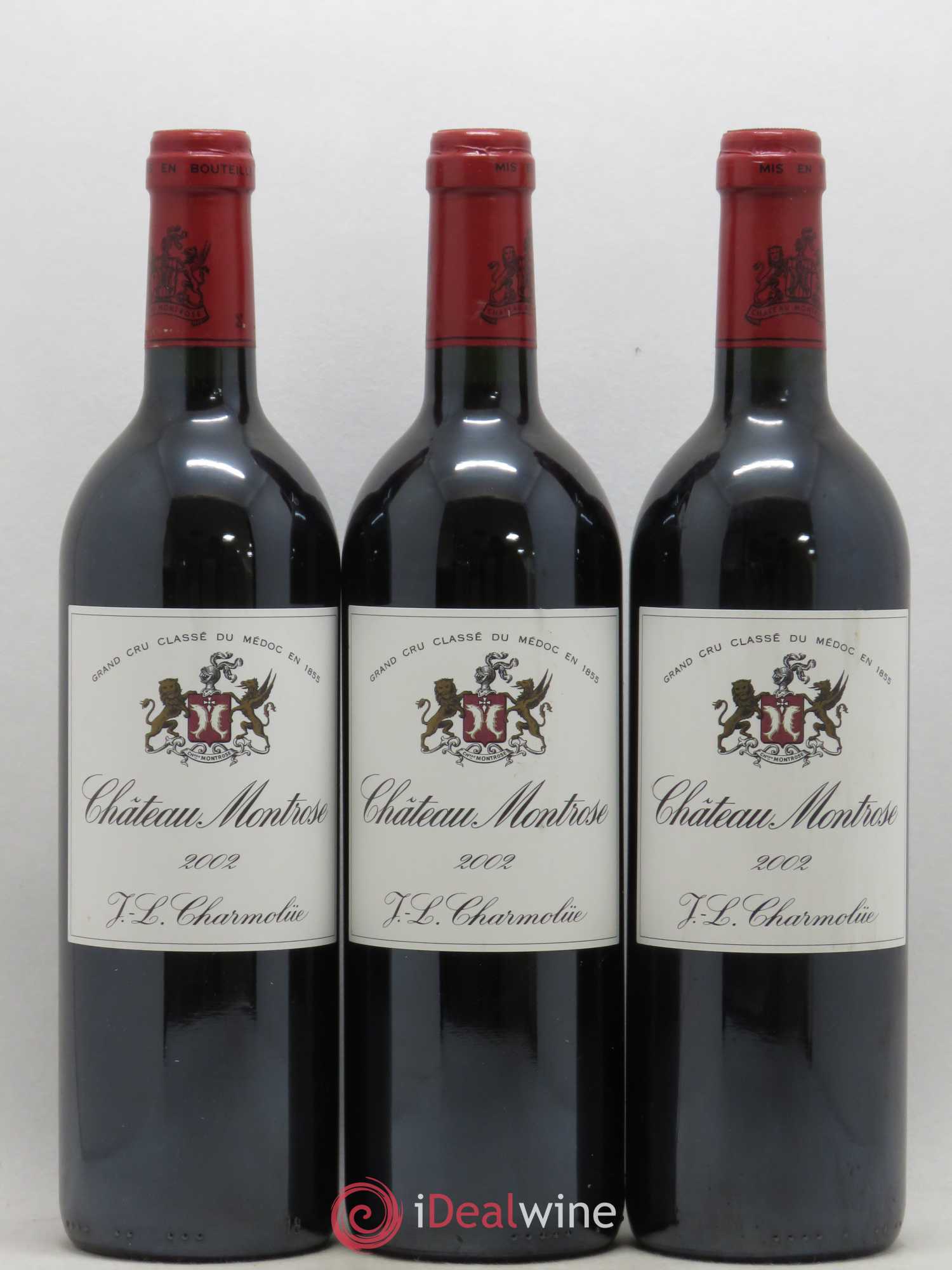 Château Montrose 2ème Grand Cru Classé 2002 - Lot de 3 bouteilles - 0