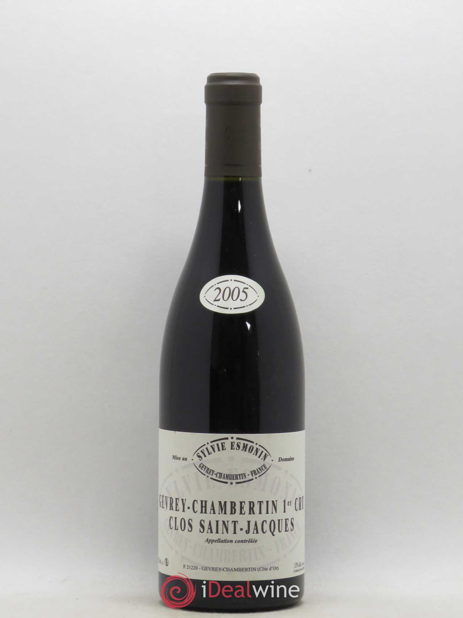 Gevrey-Chambertin 1er Cru Clos Saint Jacques Sylvie Esmonin 2005 - Lot de 1 bouteille - 0