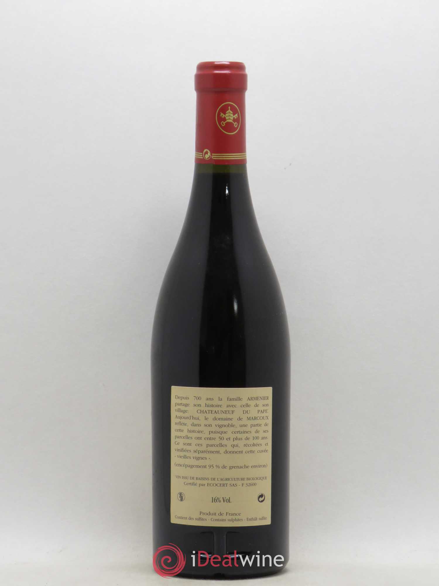 Châteauneuf-du-Pape Vieilles Vignes Marcoux (Domaine de) 2007 - Lot de 1 bouteille - 1