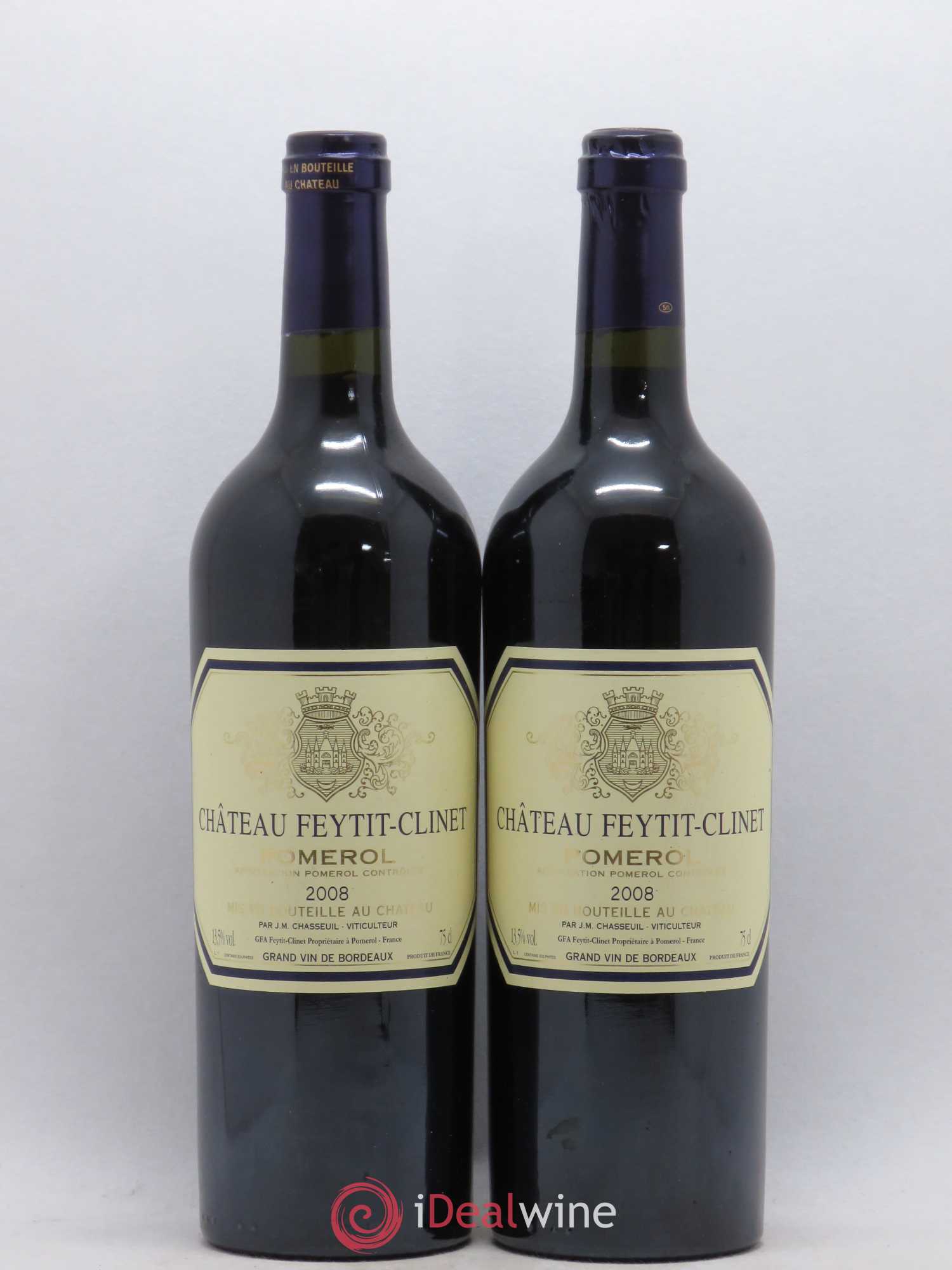 Château Feytit-Clinet 2008 - Lot de 2 bouteilles - 0