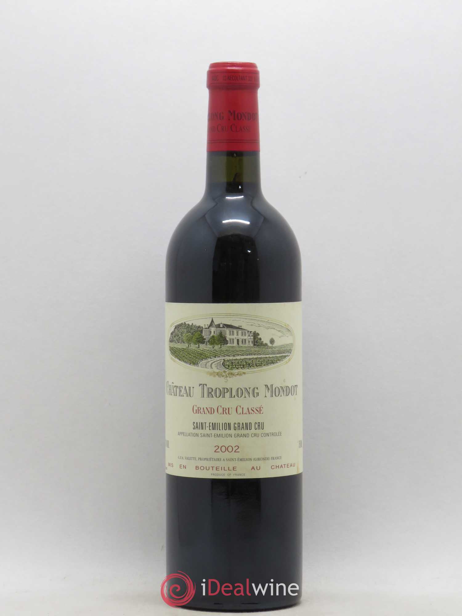 Château Troplong Mondot 1er Grand Cru Classé B 2002 - Lot de 1 bouteille - 0