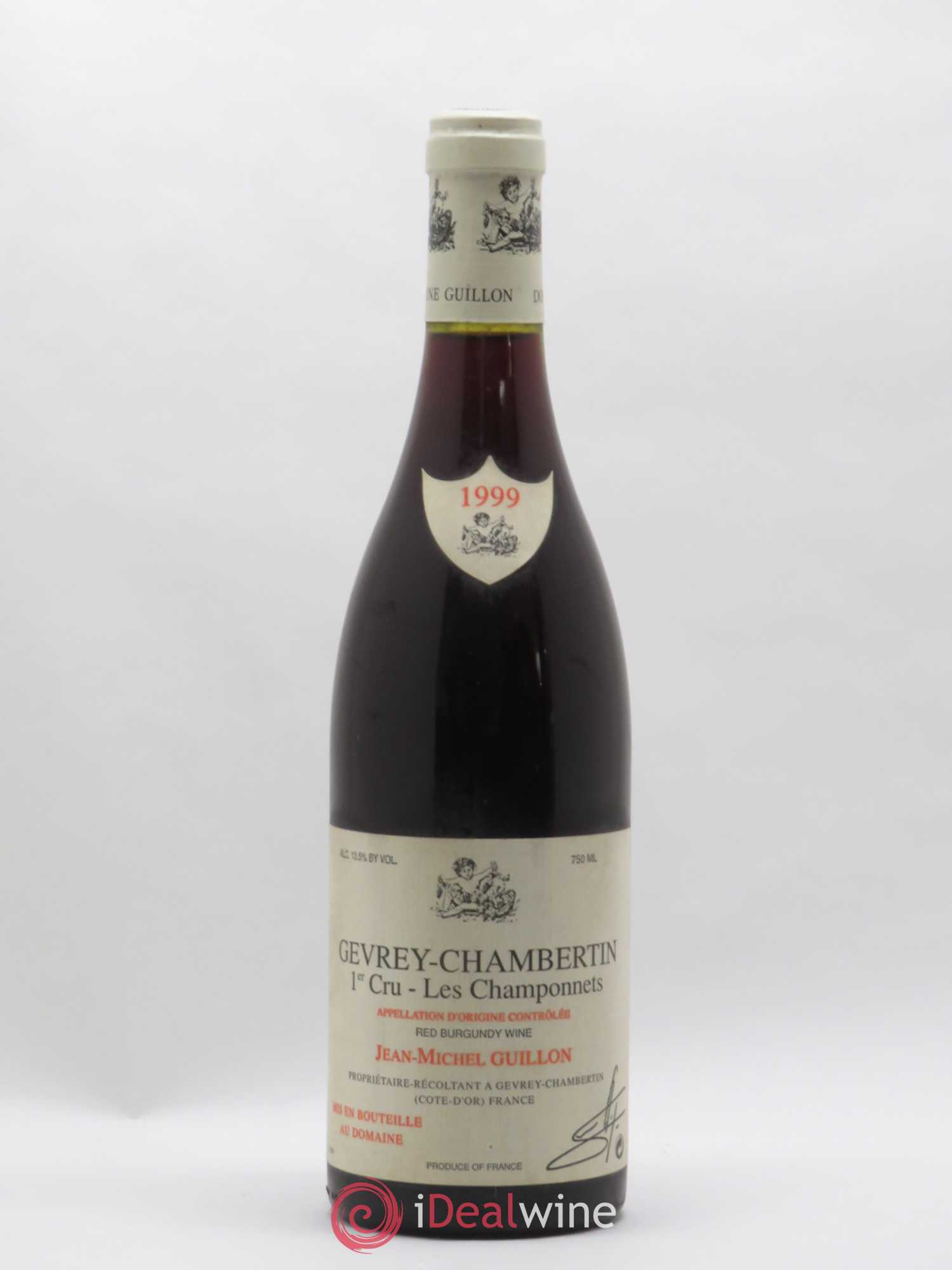 Gevrey-Chambertin 1er Cru Les Champonets J.M Guillon 1999 - Lot de 1 bouteille - 0