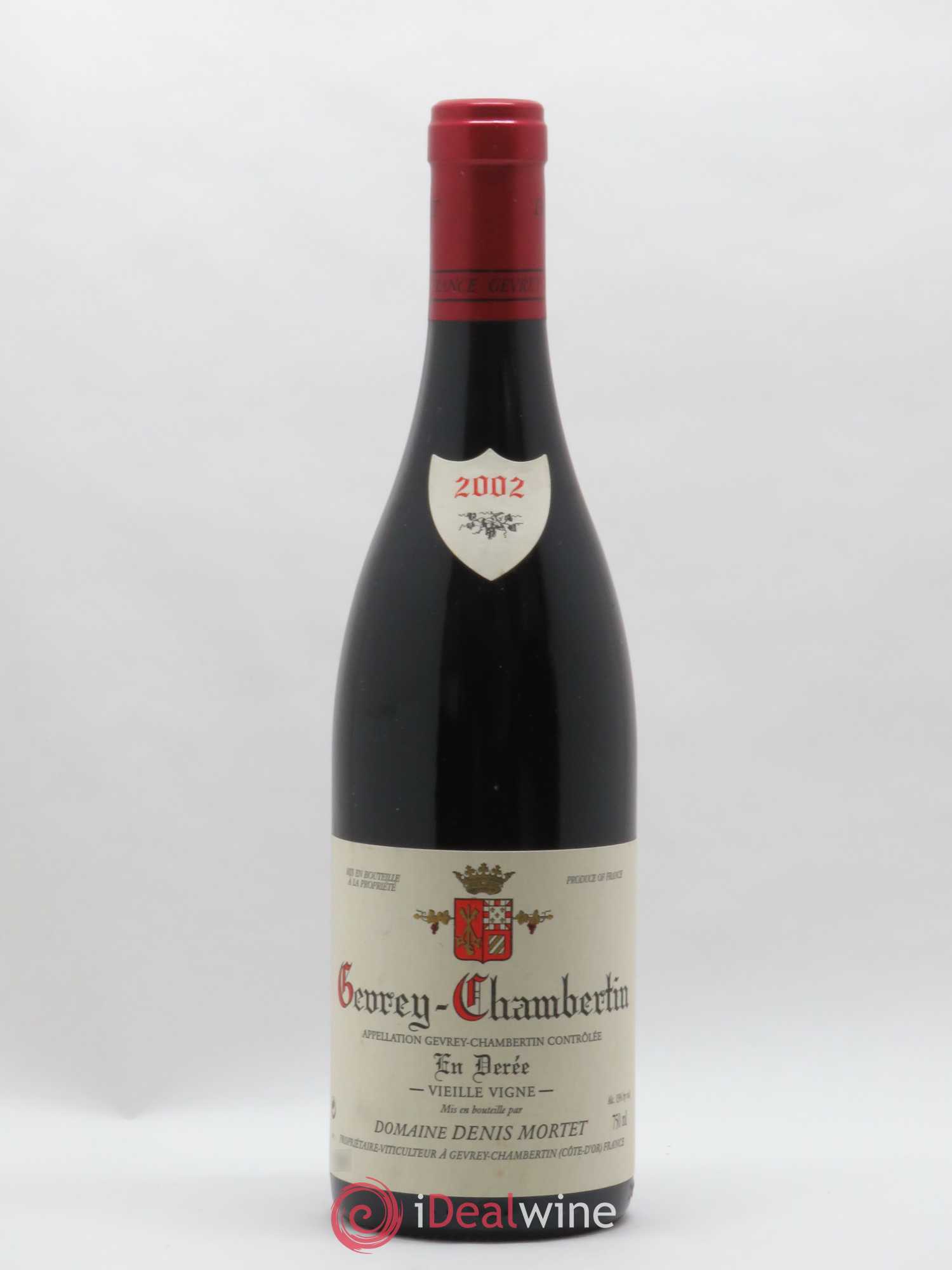 Gevrey-Chambertin En Derée Vieille Vigne Denis Mortet (Domaine) 2002 - Lot de 1 bouteille - 0