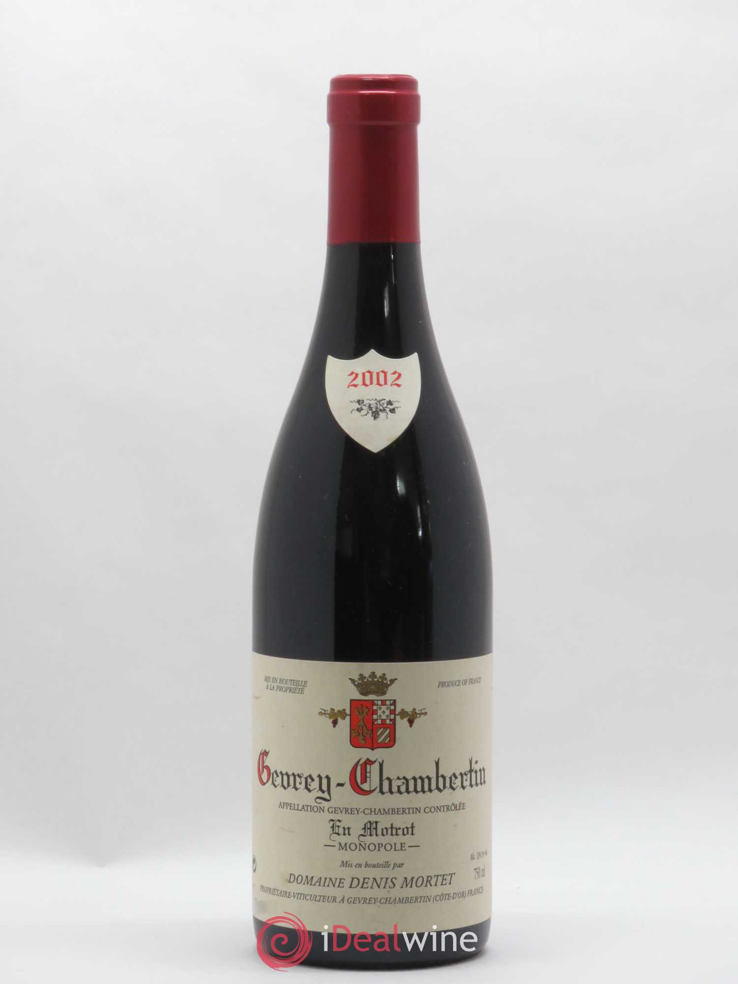 Gevrey-Chambertin En Motrot Denis Mortet (Domaine) 2002 - Lot de 1 bouteille - 0