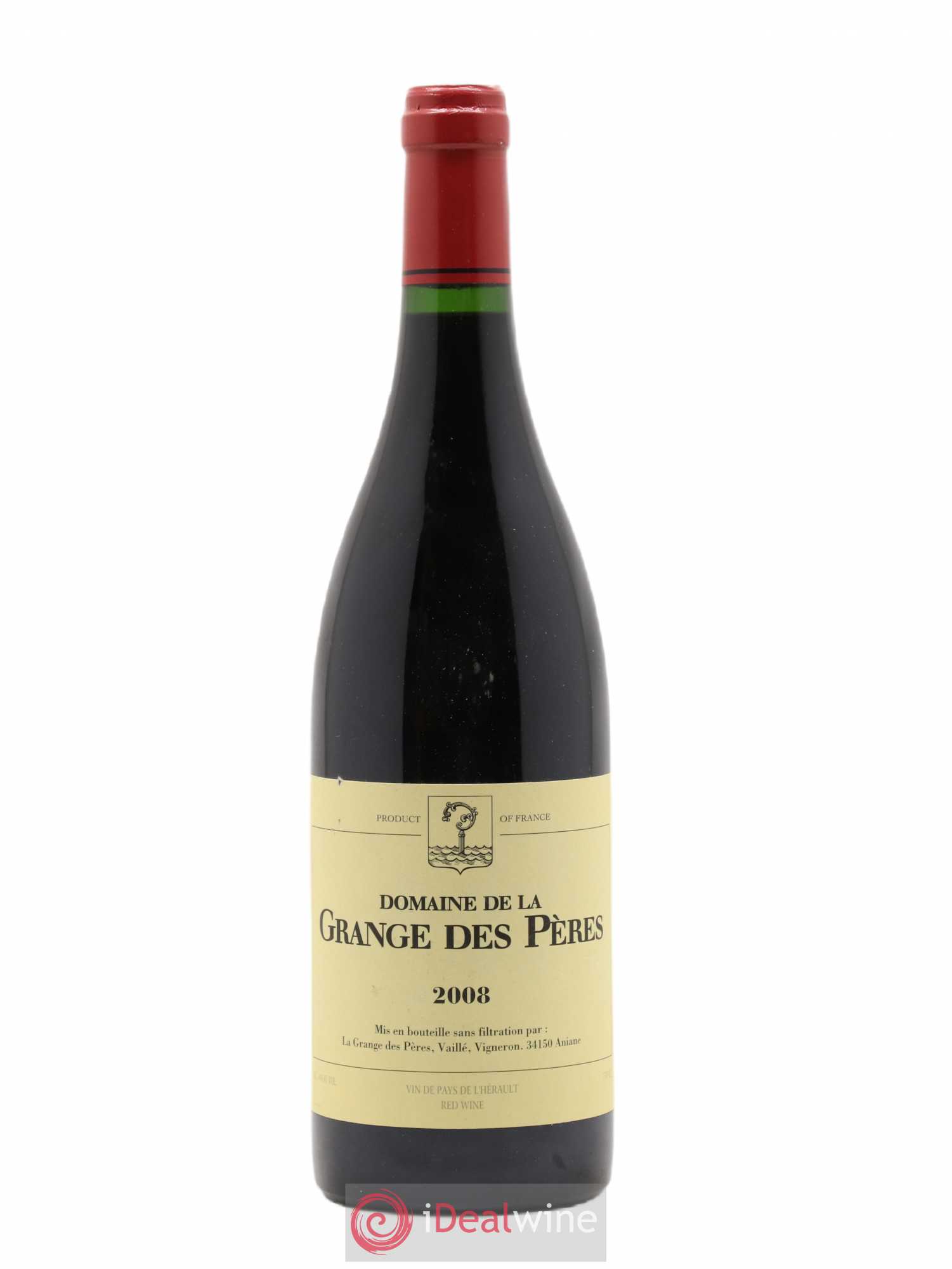 Pays d'Hérault Grange des Pères Laurent Vaillé 2008 - Lot de 1 bouteille - 0
