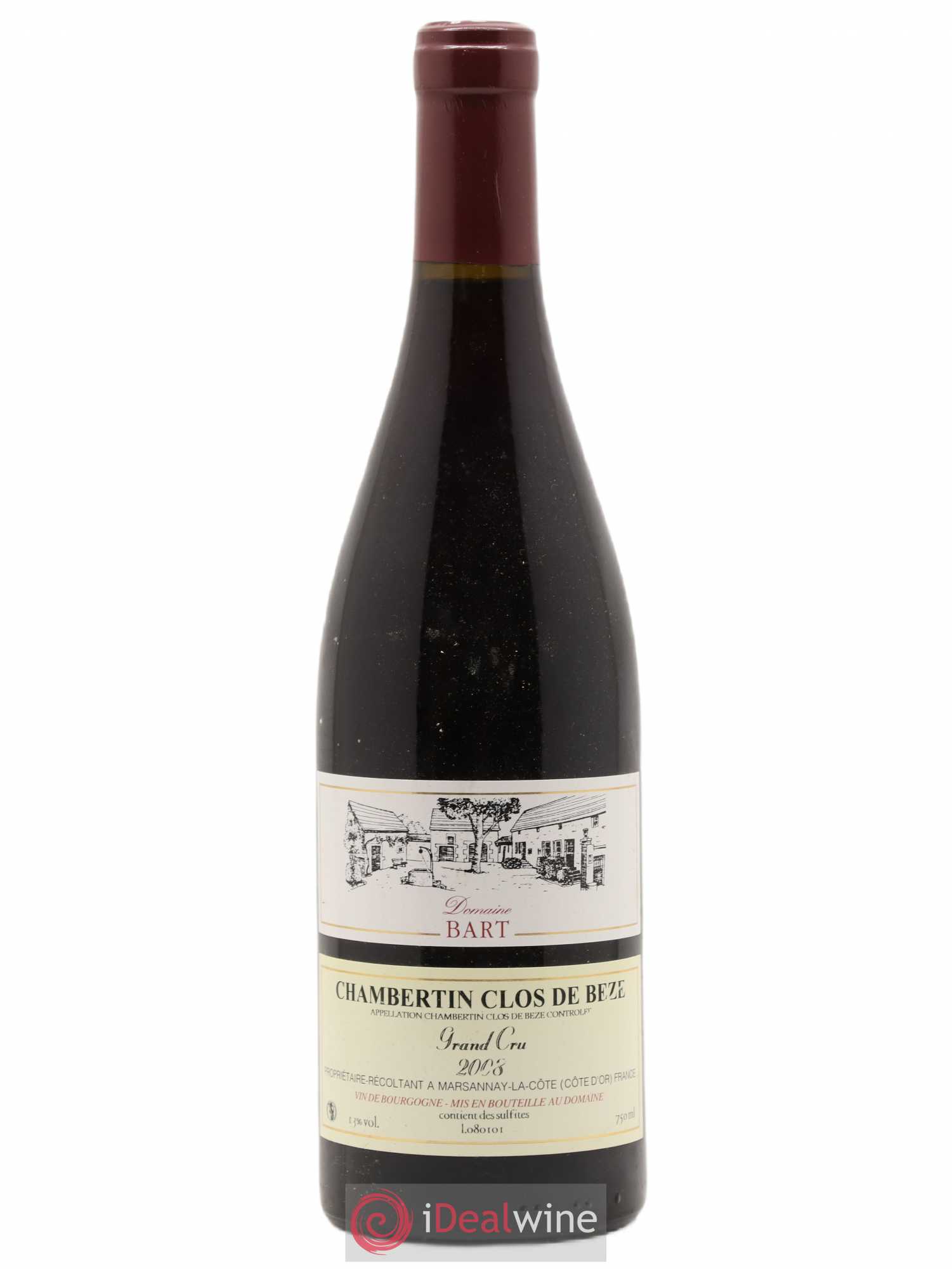 Chambertin Clos de Bèze Grand Cru Bart (Domaine) 2008 - Lot de 1 bouteille - 0