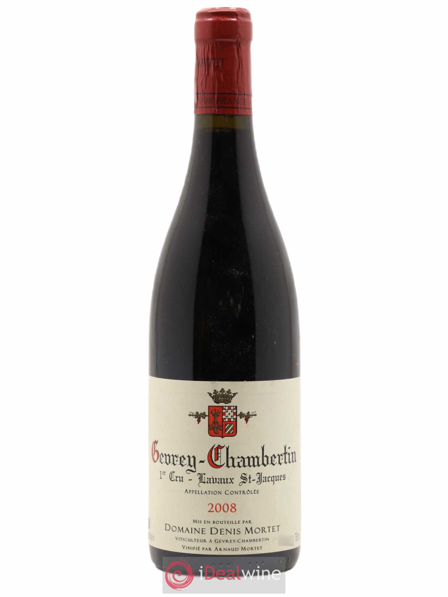 Gevrey-Chambertin 1er Cru Lavaux Saint Jacques Denis Mortet (Domaine) 2008 - Lot de 1 bouteille - 0