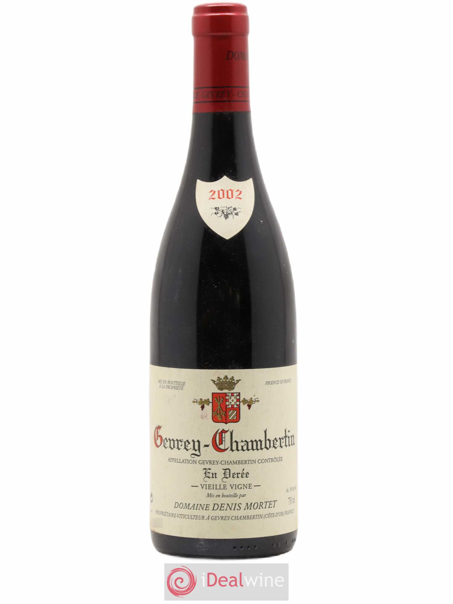 Gevrey-Chambertin En Derée Vieille Vigne Denis Mortet (Domaine) 2002 - Lot de 1 bouteille - 0
