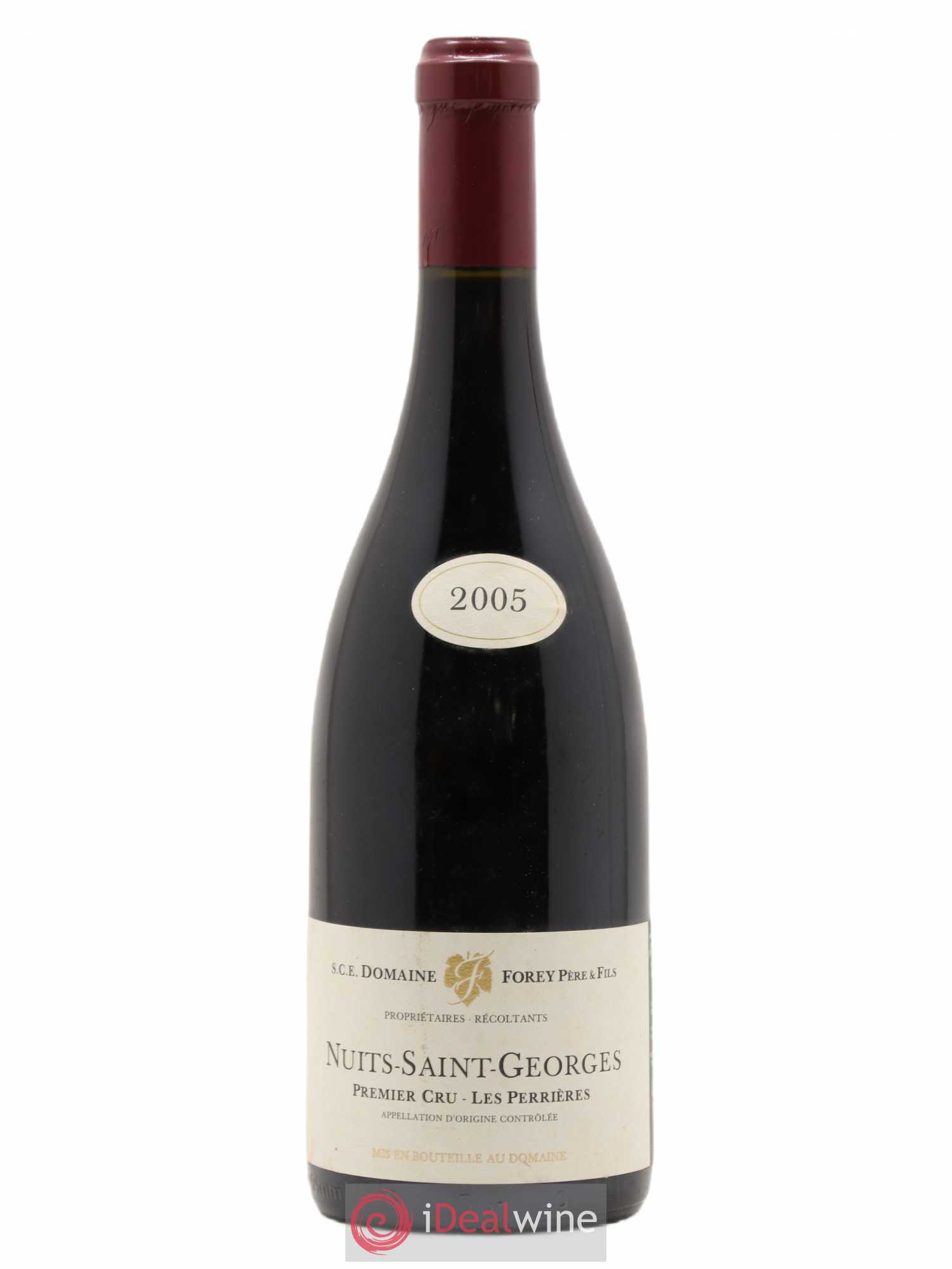 Nuits-Saint-Georges 1er Cru Les Perrières Forey Père et Fils (Domaine) 2005 - Lot de 1 bouteille - 0