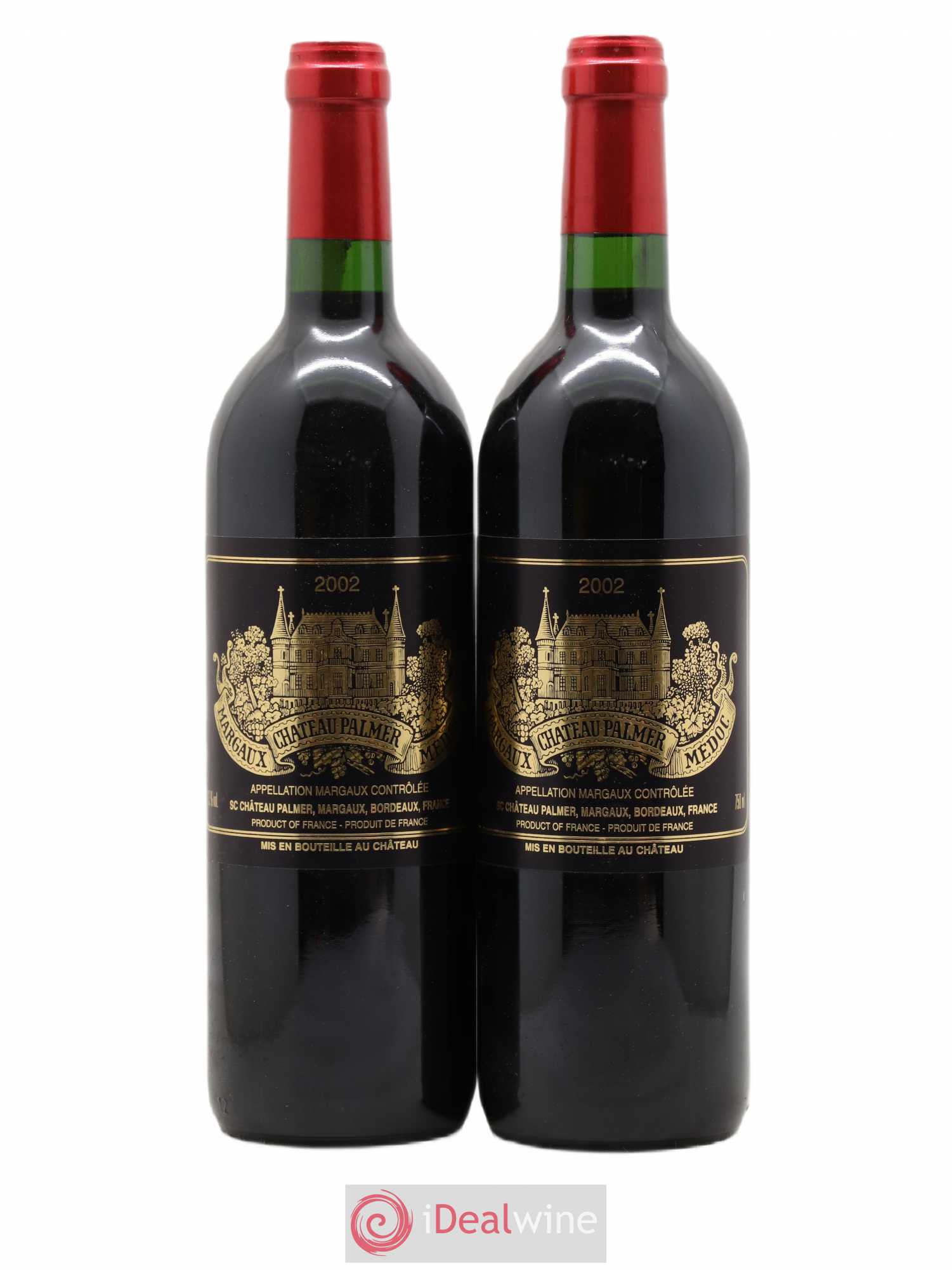 Château Palmer 3ème Grand Cru Classé 2002 - Lot de 2 bouteilles - 0