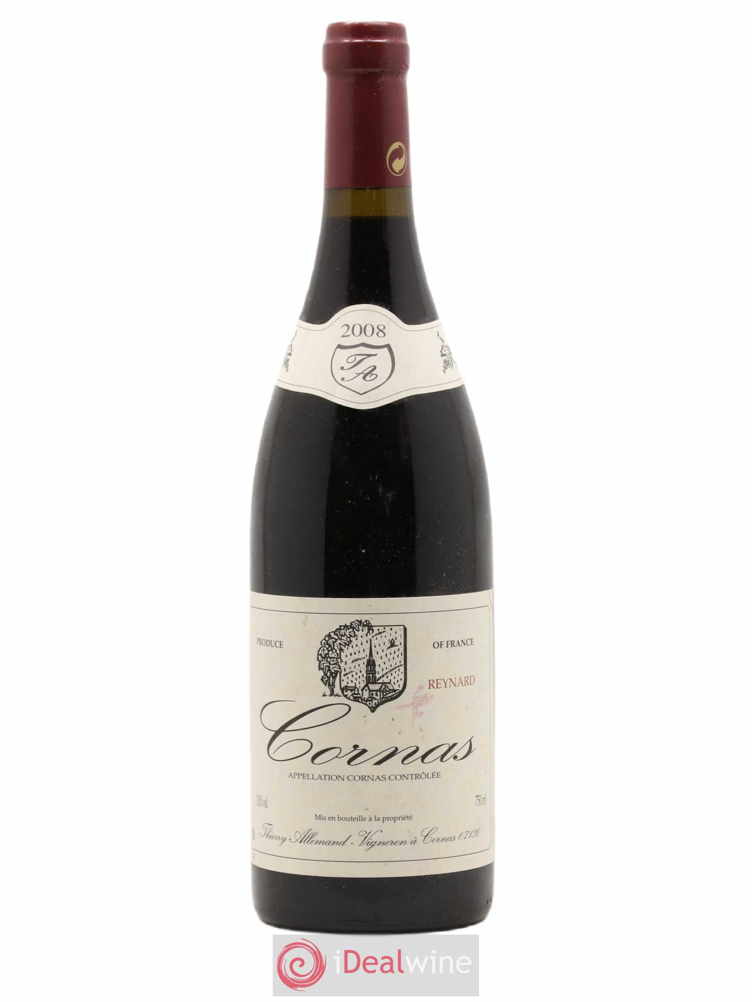 Cornas Reynard Thierry Allemand 2008 - Lot de 1 bouteille - 0