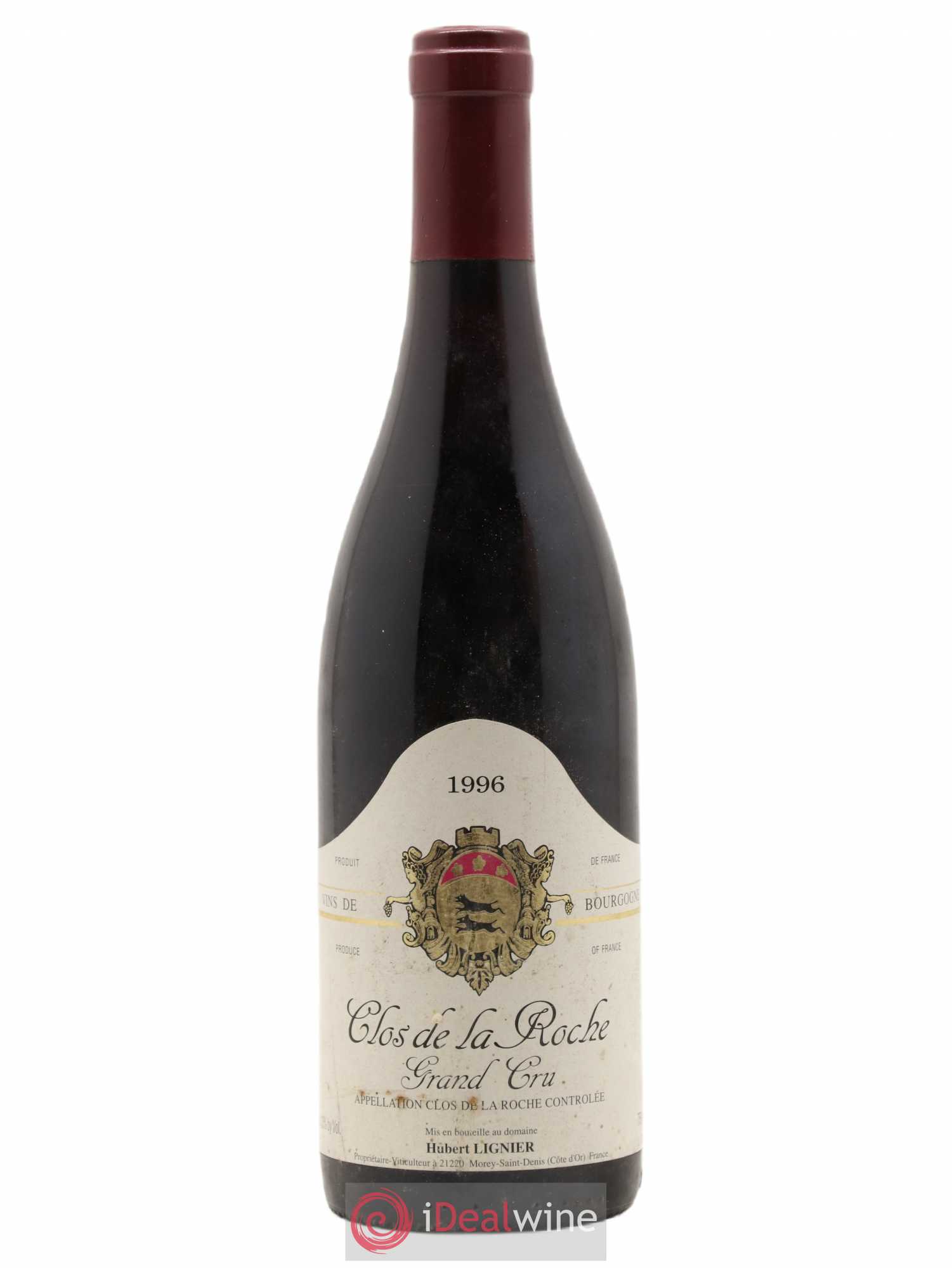 Clos de la Roche Grand Cru Hubert Lignier (Domaine) 1996 - Lot de 1 bouteille - 0