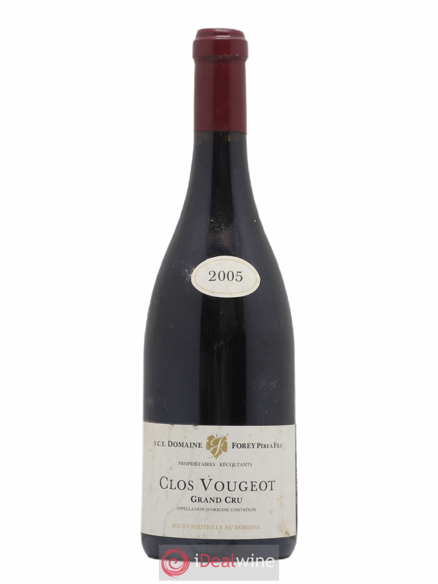 Clos de Vougeot Grand Cru Forey Père et Fils (Domaine) 2005 - Lot de 1 bouteille - 0