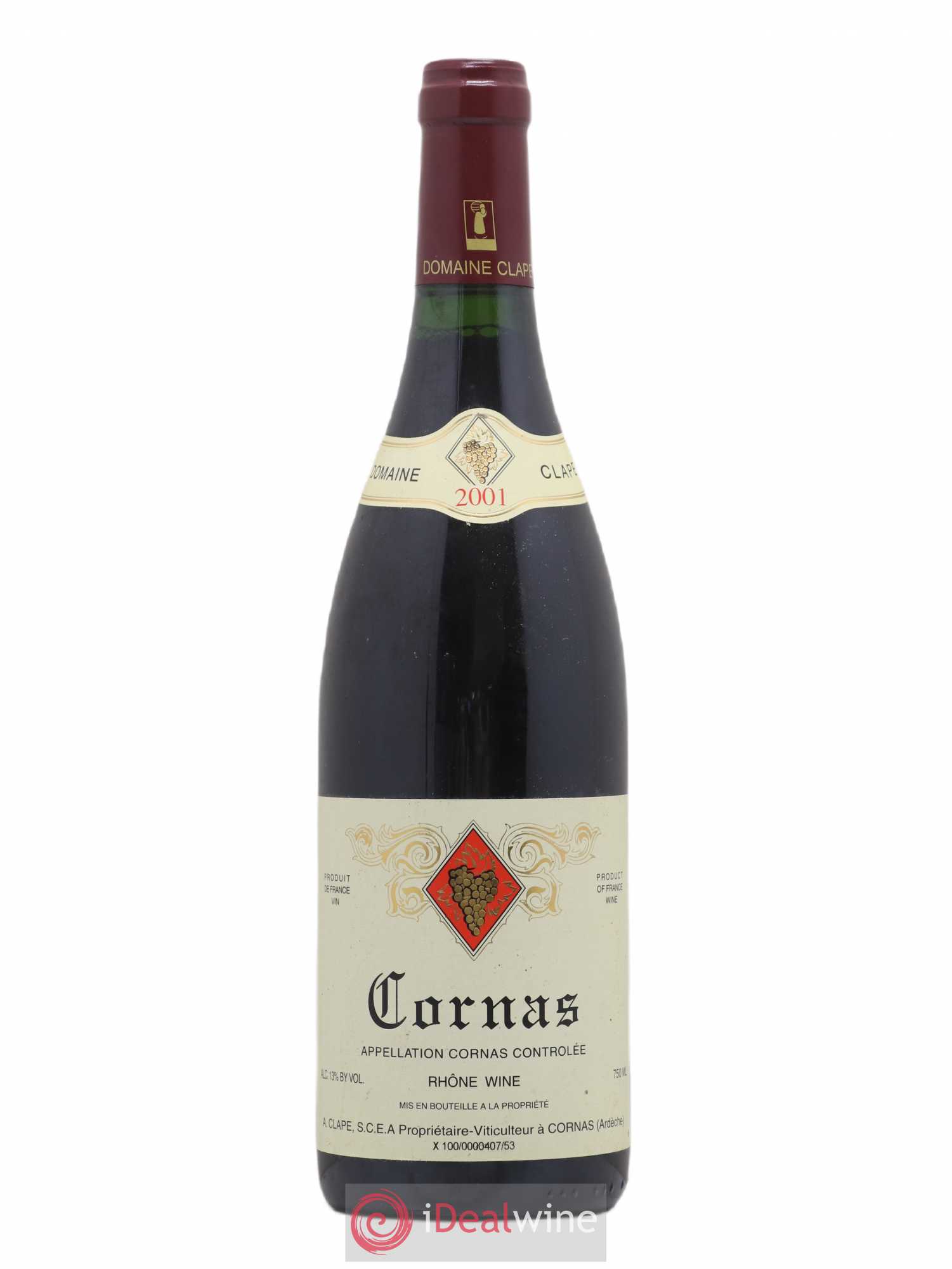 Cornas Auguste Clape 2001 - Lot de 1 bouteille - 0