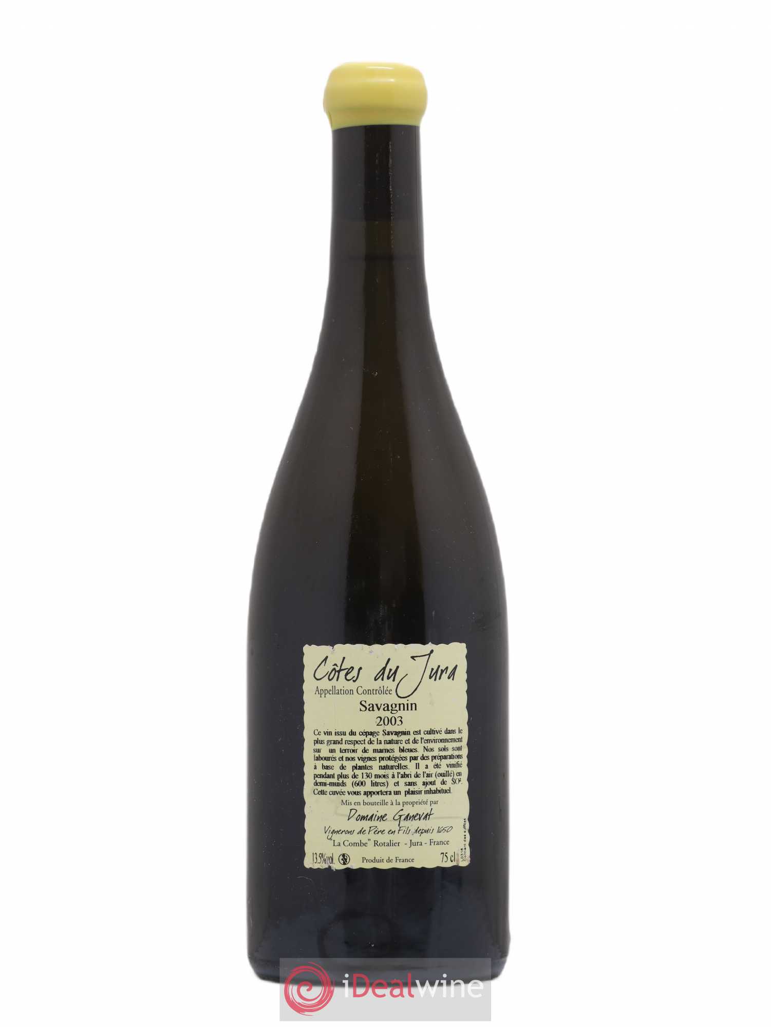 Côtes du Jura Les Vignes de mon Père Jean-François Ganevat (Domaine) 2003 - Lot de 1 bouteille - 1