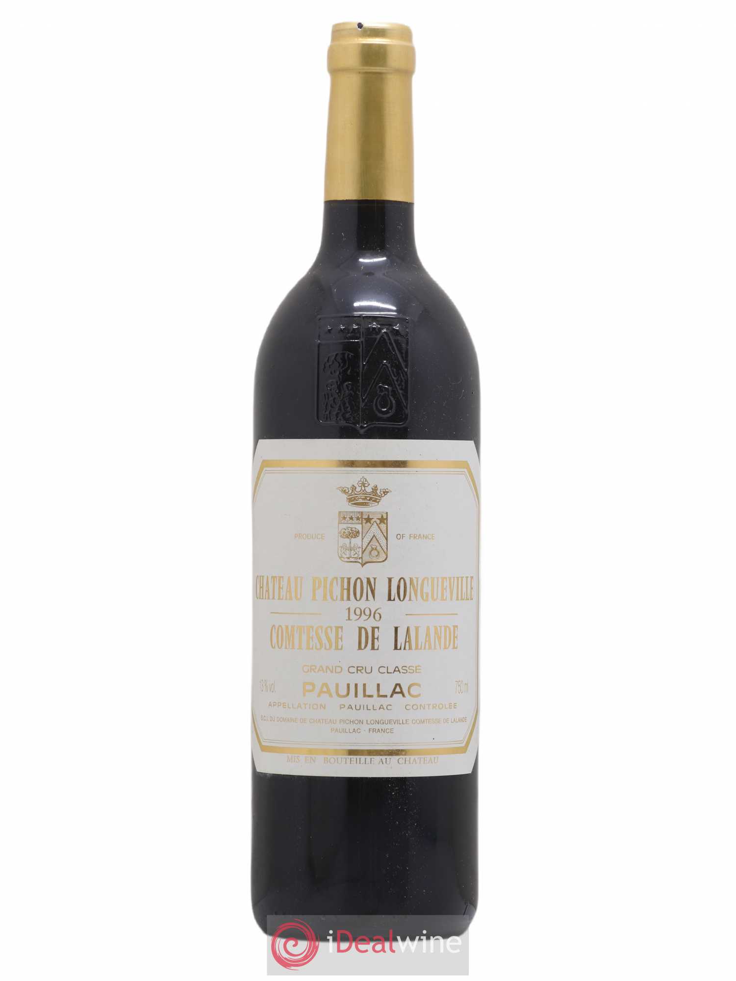 Château Pichon Longueville Comtesse de Lalande 2ème Grand Cru Classé 1996 - Lot de 1 bouteille - 0