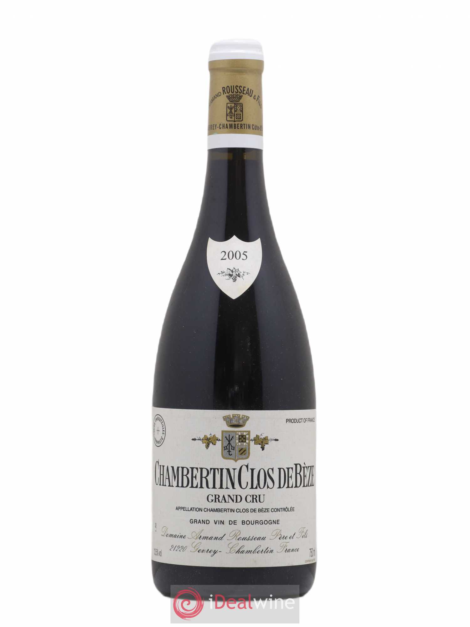 Chambertin Clos de Bèze Grand Cru Armand Rousseau (Domaine) 2005 - Lot de 1 bouteille - 0