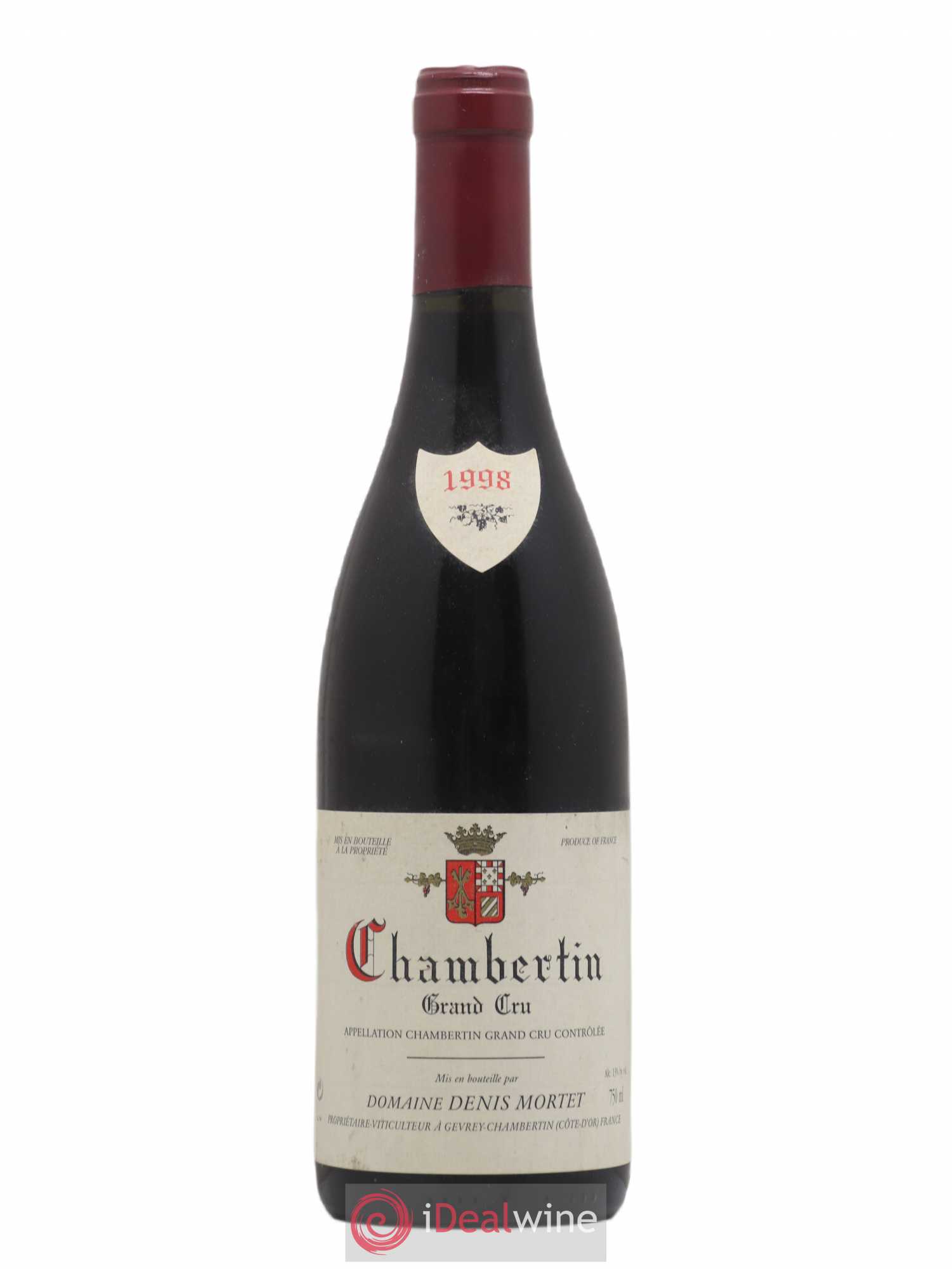 Chambertin Grand Cru Denis Mortet (Domaine) 1998 - Lot de 1 bouteille - 0