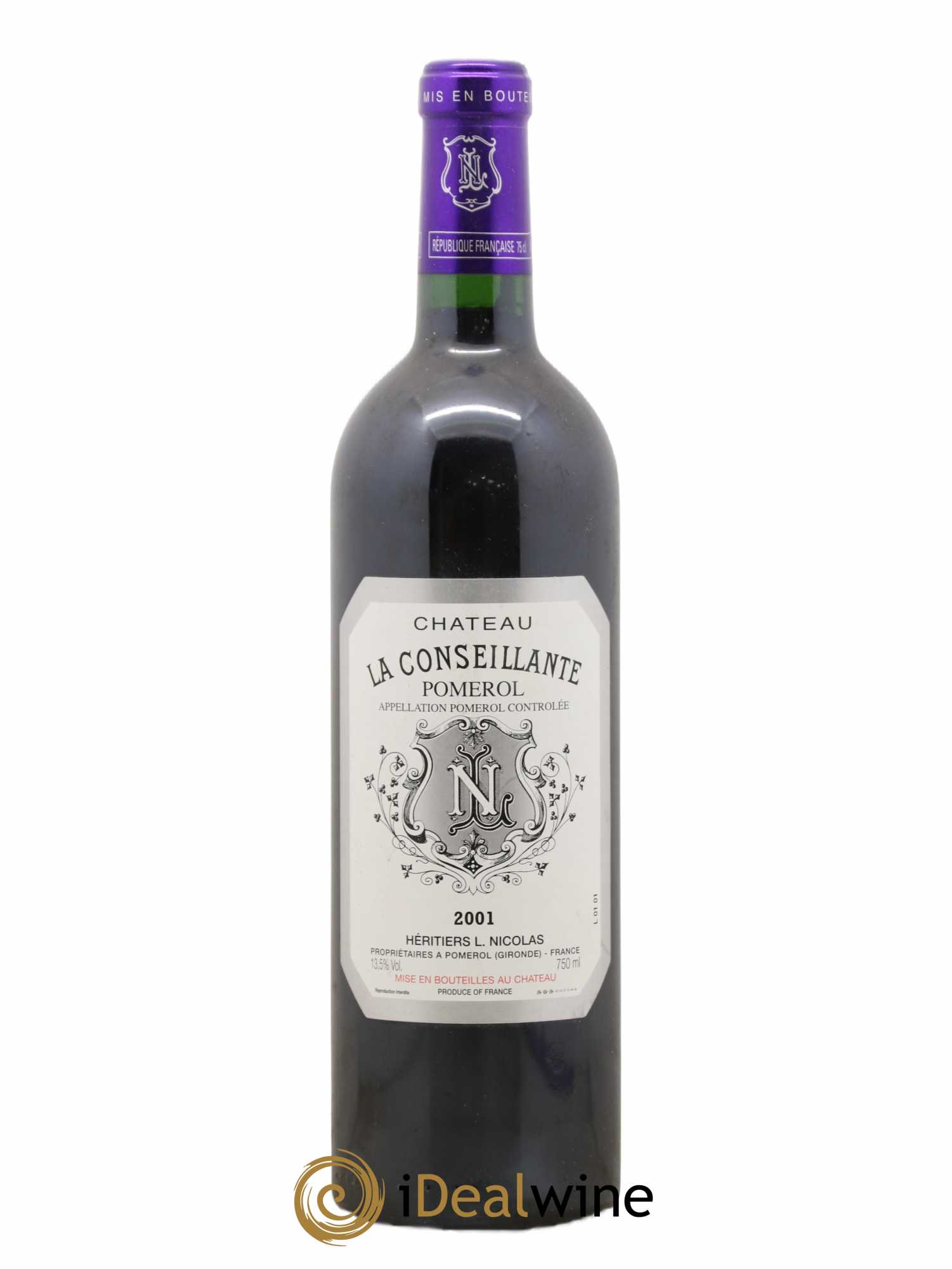 Château la Conseillante 2001 - Lot de 1 bouteille - 0