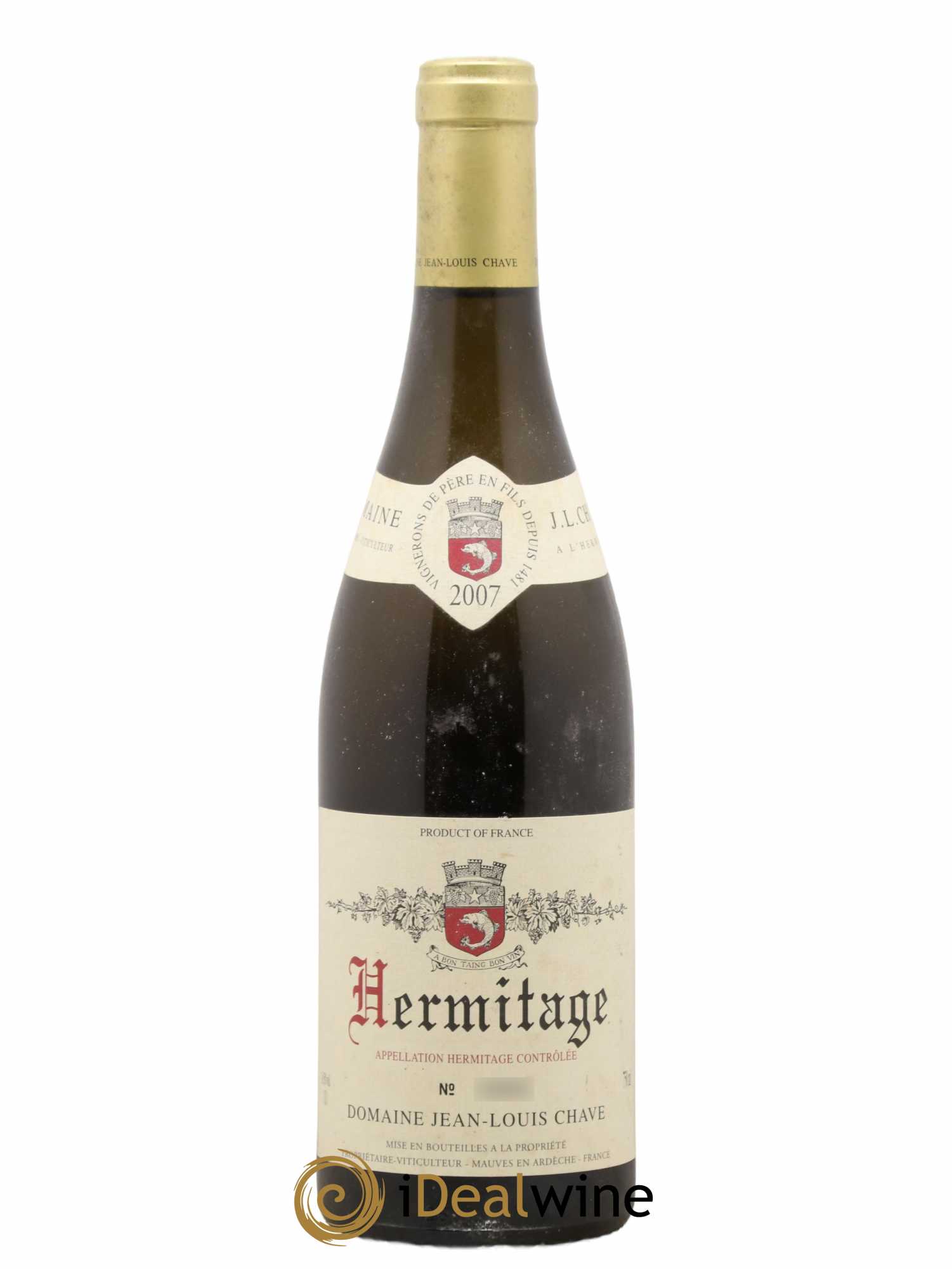 Hermitage Jean-Louis Chave 2007 - Lot de 1 bouteille - 0
