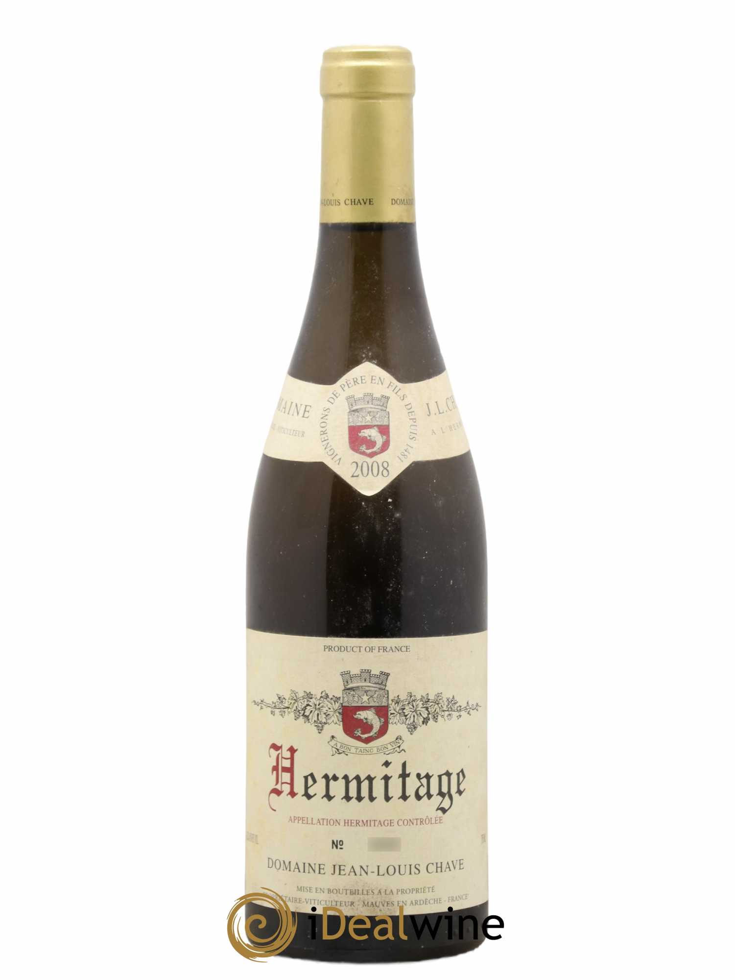 Hermitage Jean-Louis Chave 2008 - Lot de 1 bouteille - 0