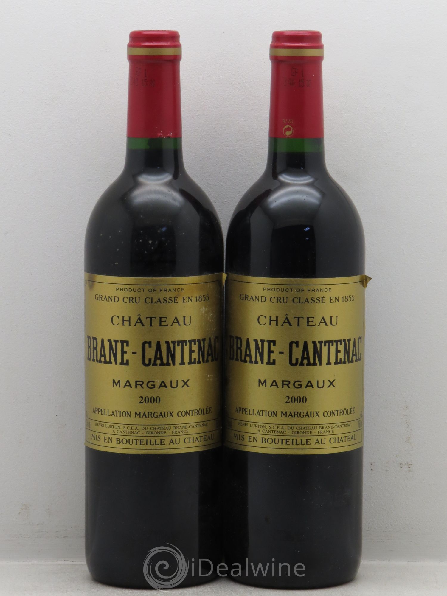 Château Brane Cantenac 2ème Grand Cru Classé 2000 - Lot de 2 bouteilles - 0