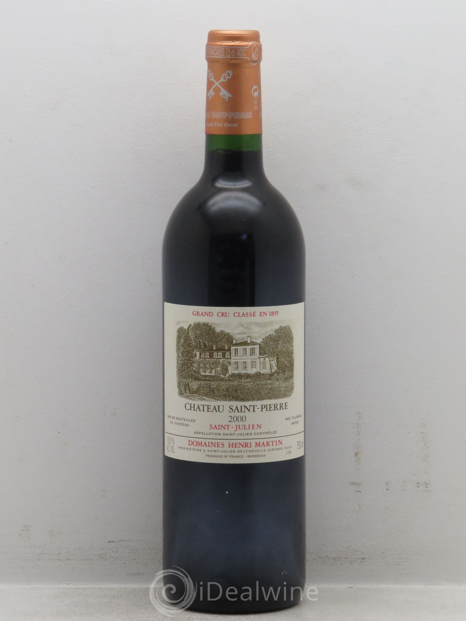 Château Saint-Pierre 4ème Grand Cru Classé 2000 - Lot de 1 bouteille - 0