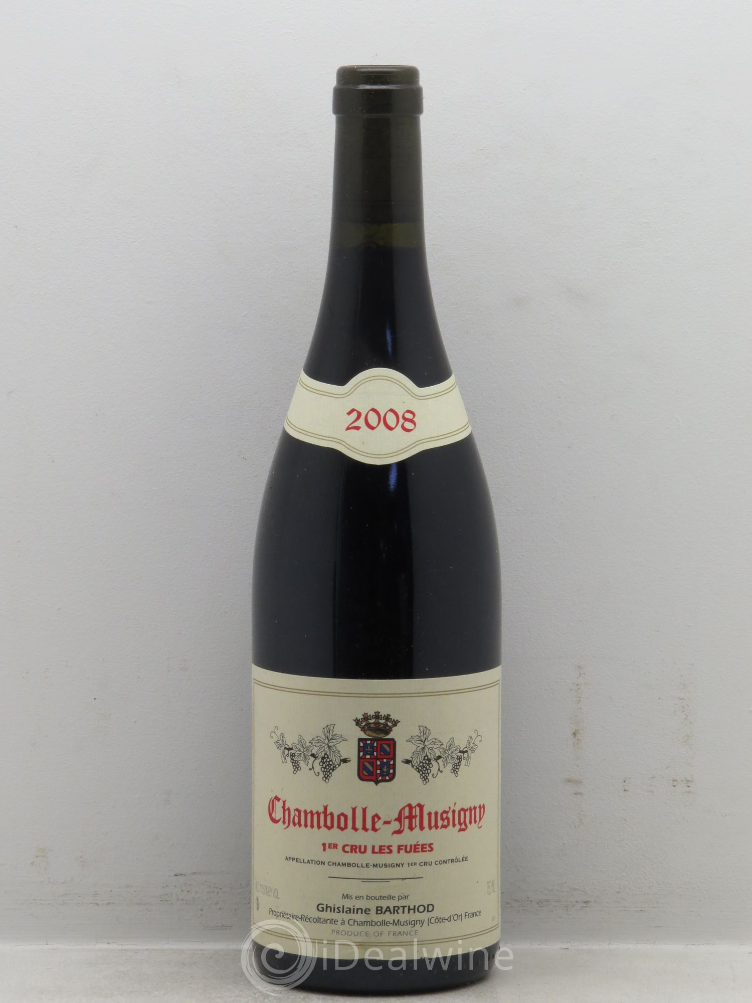 Chambolle-Musigny 1er Cru Ghislaine Barthod 2008 - Lot de 1 bouteille - 0