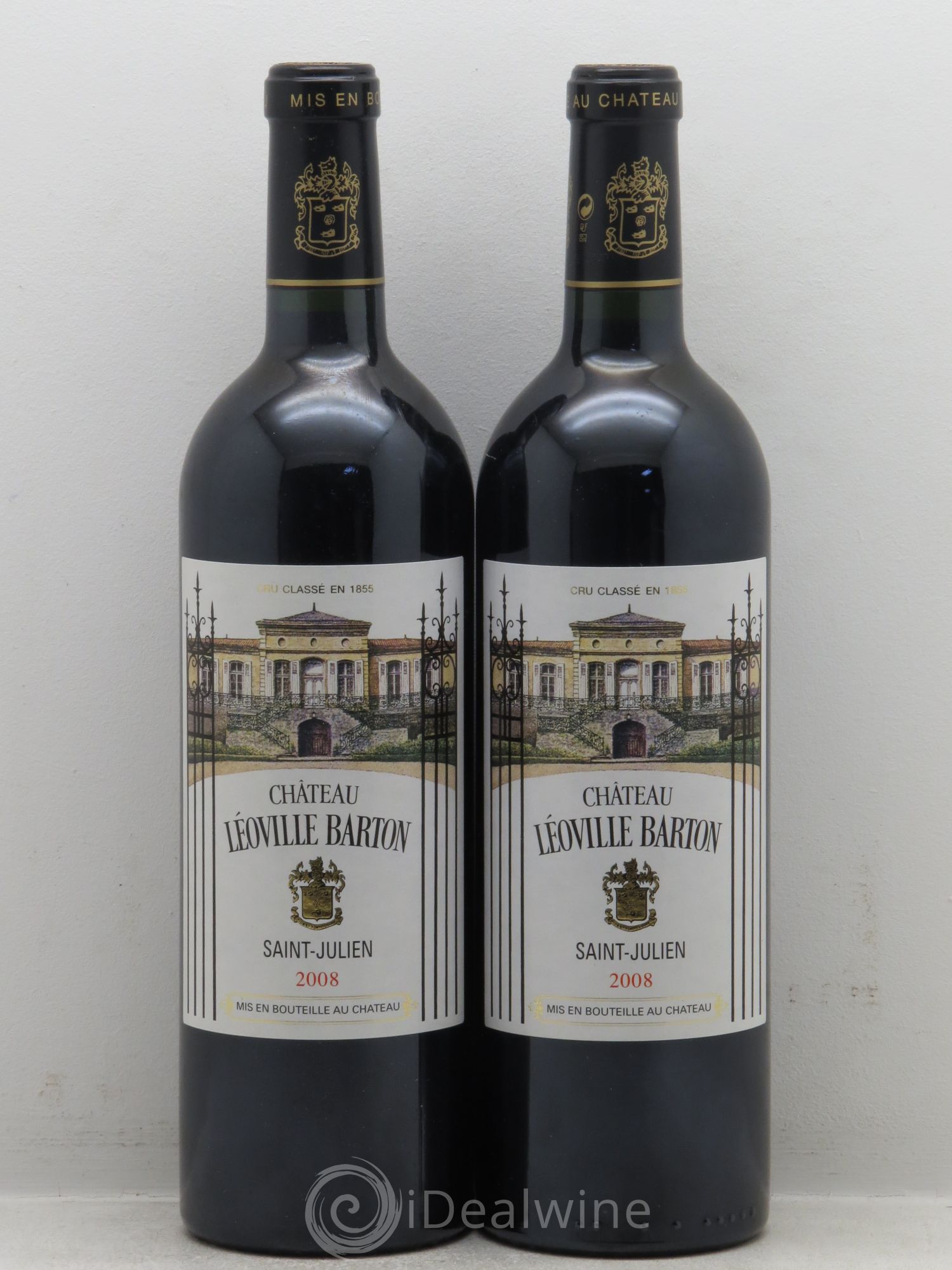 Château Léoville Barton 2ème Grand Cru Classé 2008 - Lot de 2 bouteilles - 0