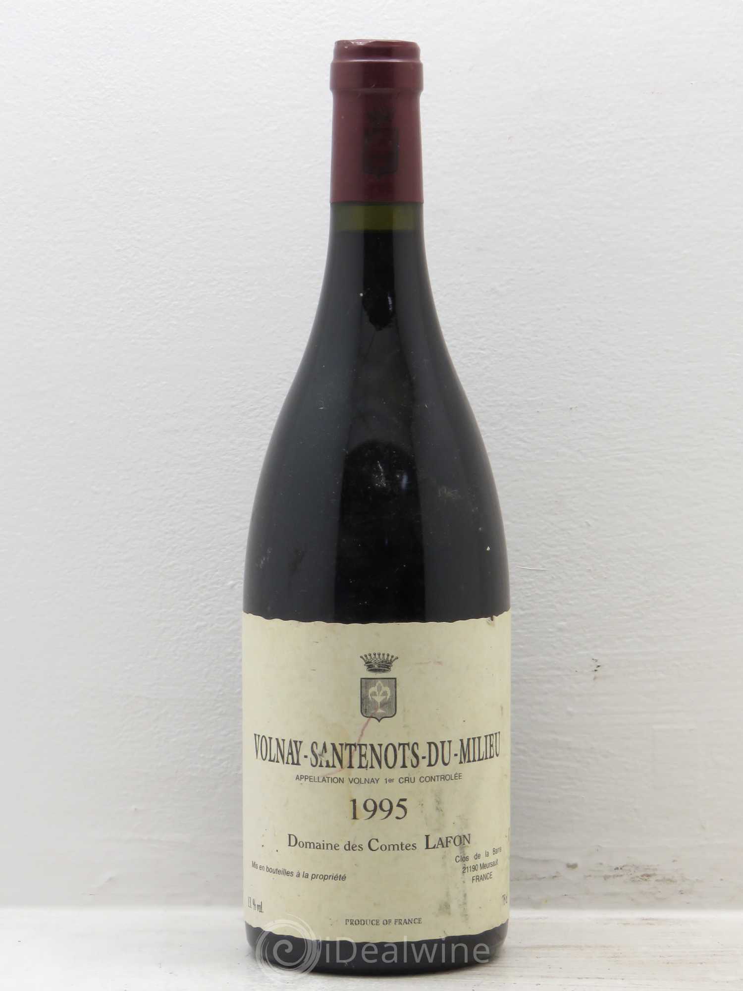 Volnay 1er Cru Santenots du Milieu Comtes Lafon (Domaine des) 1995 - Lot de 1 bouteille - 0