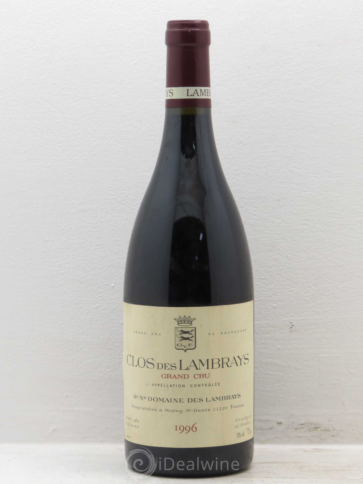 Clos des Lambrays Grand Cru Domaine des Lambrays 1996 - Lot de 1 bouteille - 0