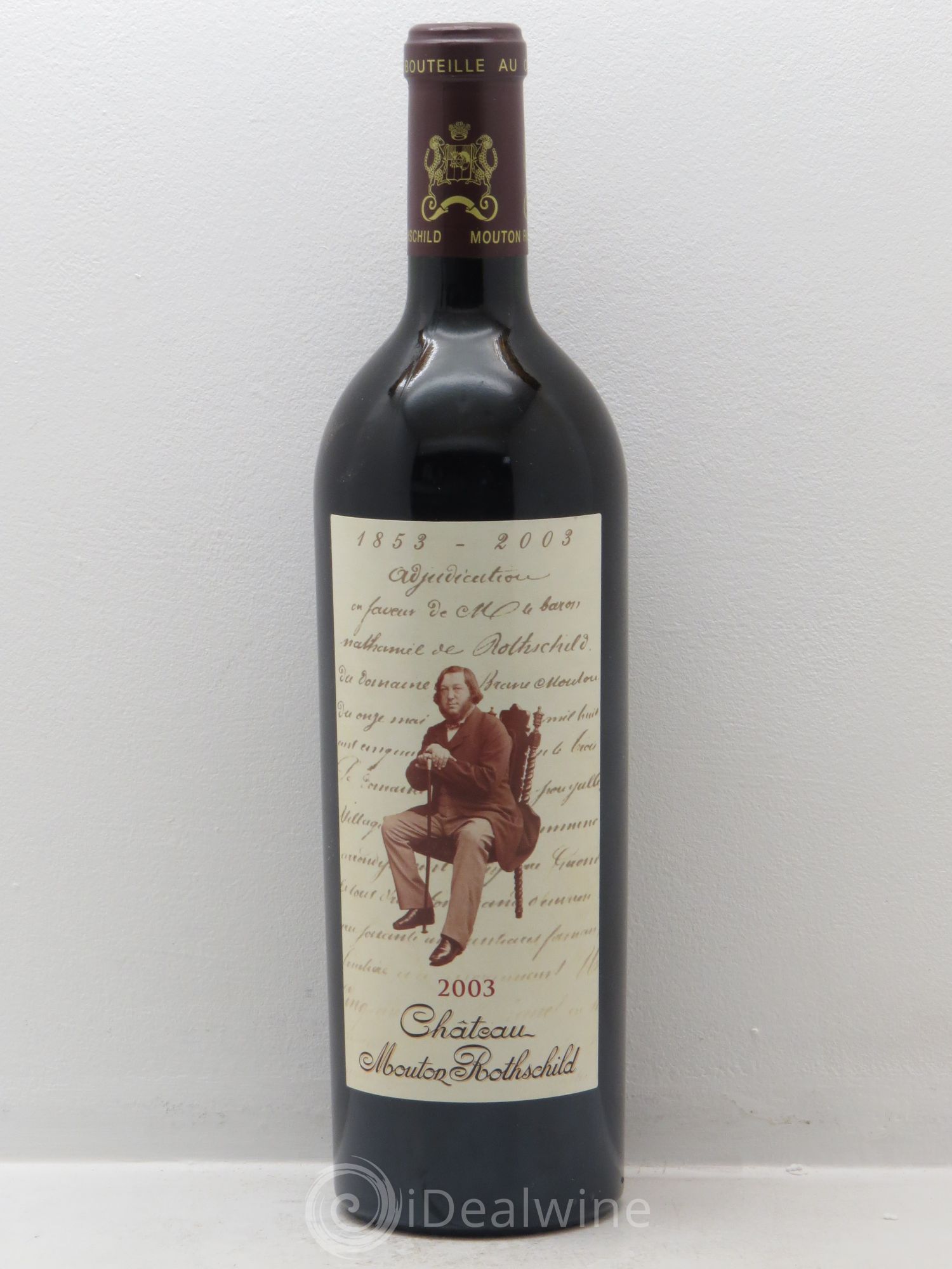 Château Mouton Rothschild 1er Grand Cru Classé 2003 - Lot de 1 bouteille - 0