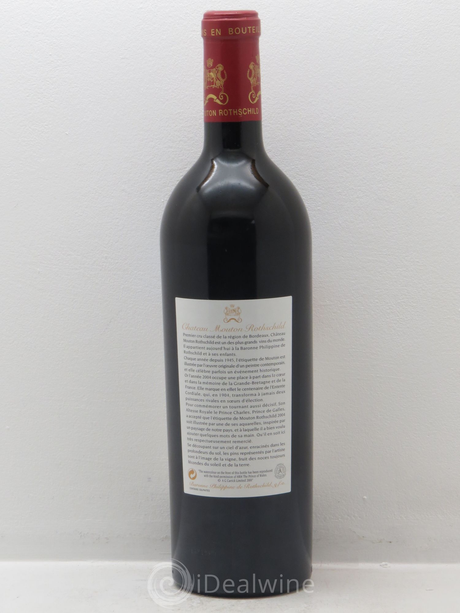 Château Mouton Rothschild 1er Grand Cru Classé 2004 - Lot de 1 bouteille - 1