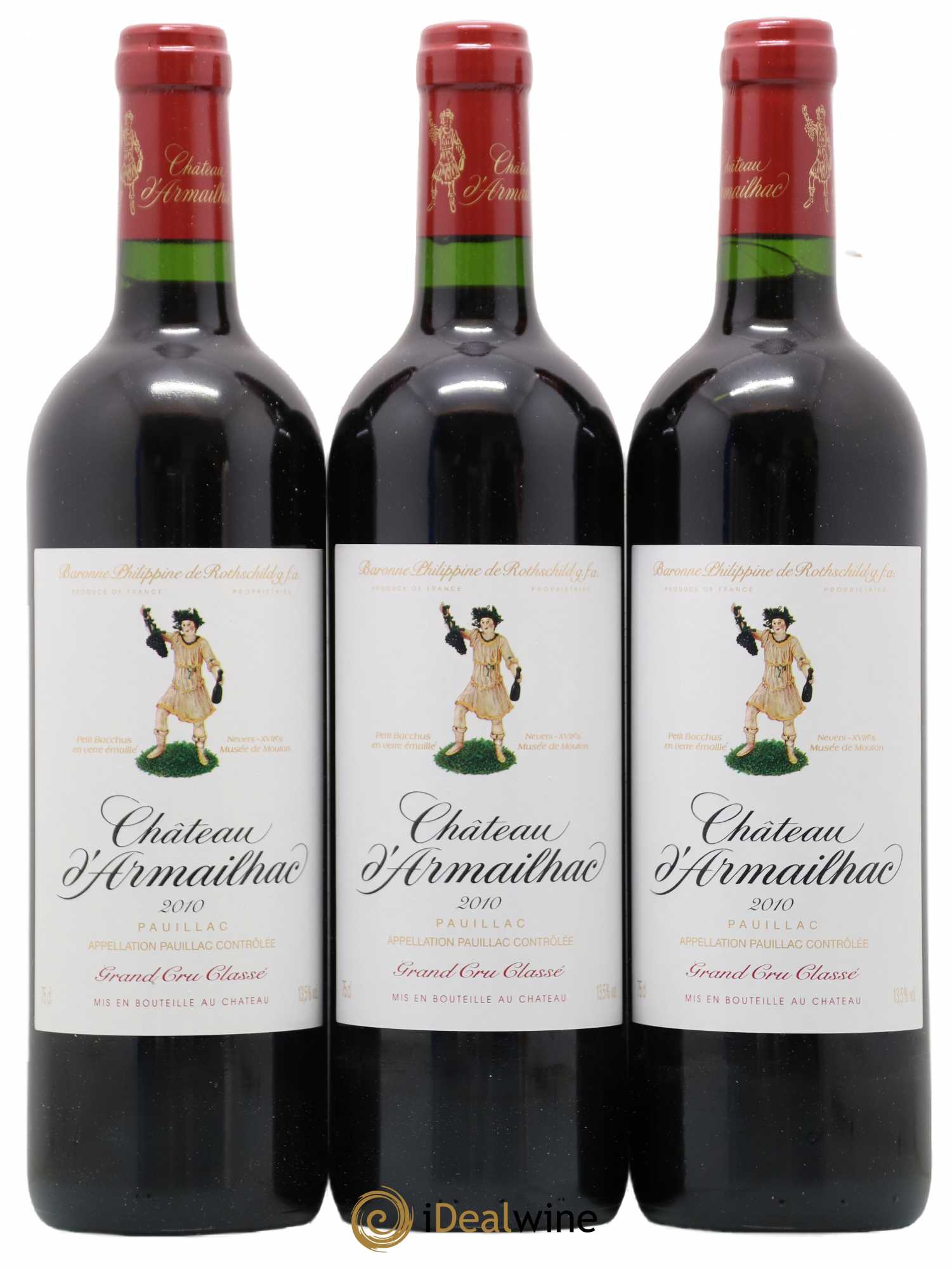 Château d' Armailhac - Mouton Baron(ne) Philippe 5ème Grand Cru Classé 2010 - Lot de 6 bouteilles - 2