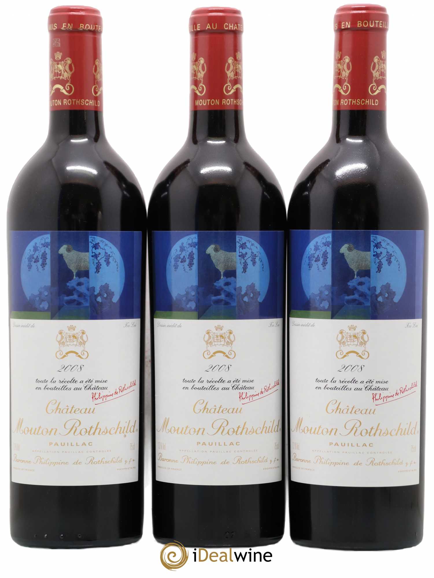 Château Mouton Rothschild 1er Grand Cru Classé 2008 - Lot de 6 bouteilles - 3