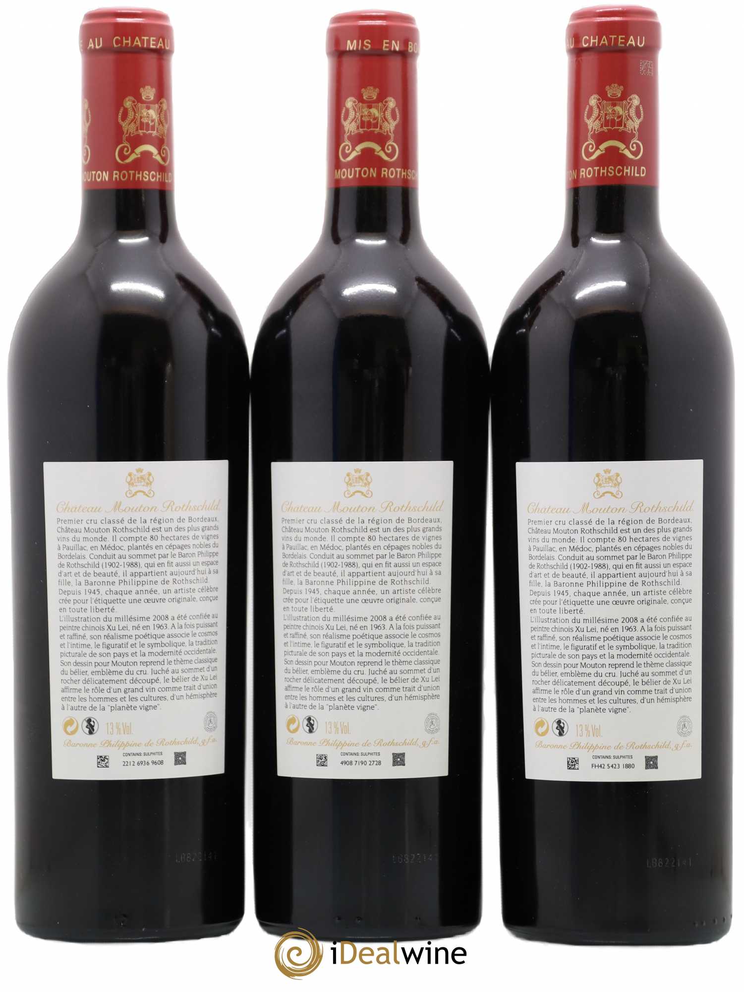 Château Mouton Rothschild 1er Grand Cru Classé 2008 - Lot de 6 bouteilles - 4