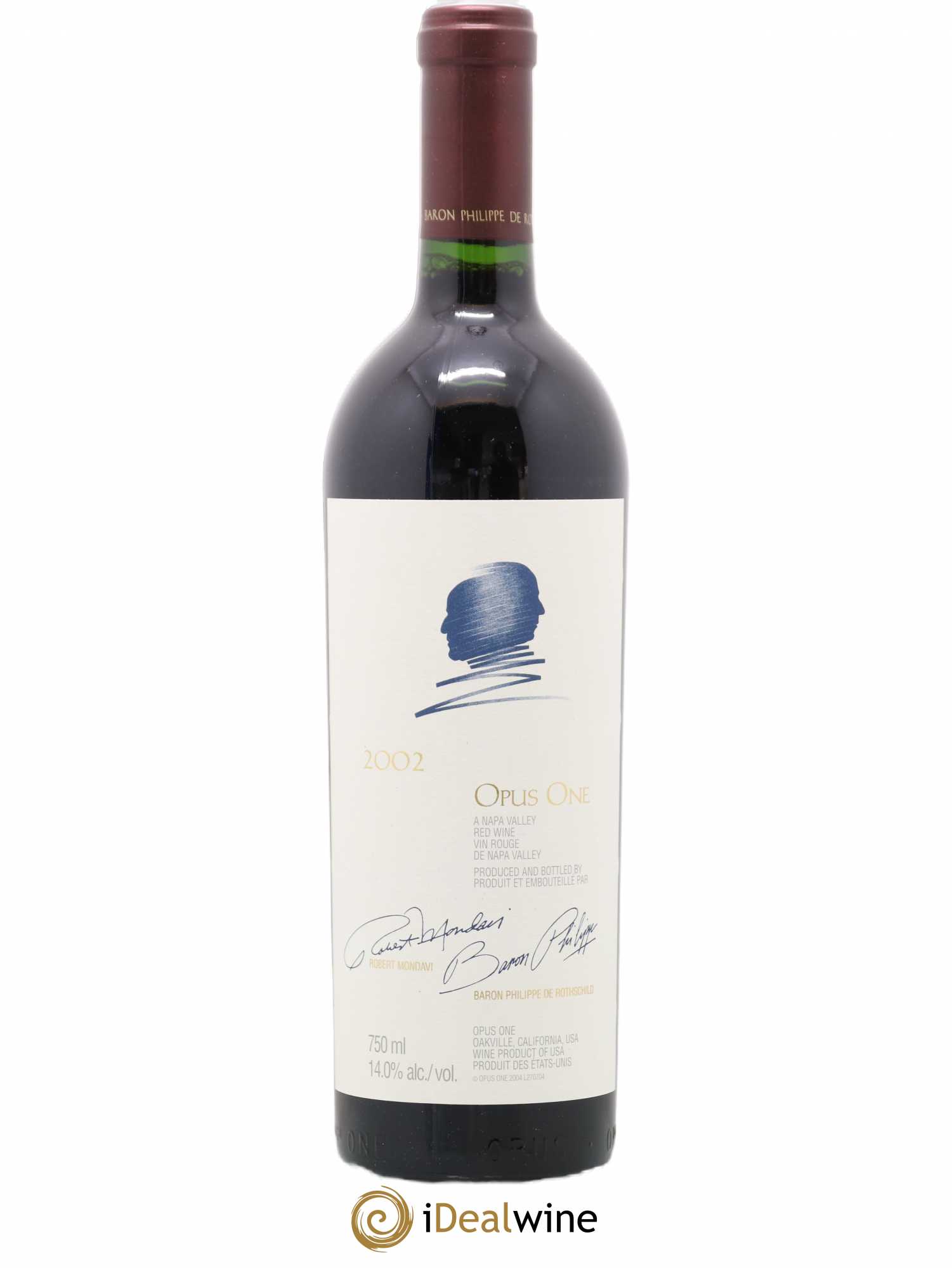 Napa Valley Opus One Robert Mondavi 2002 - Lot de 1 bouteille - 0