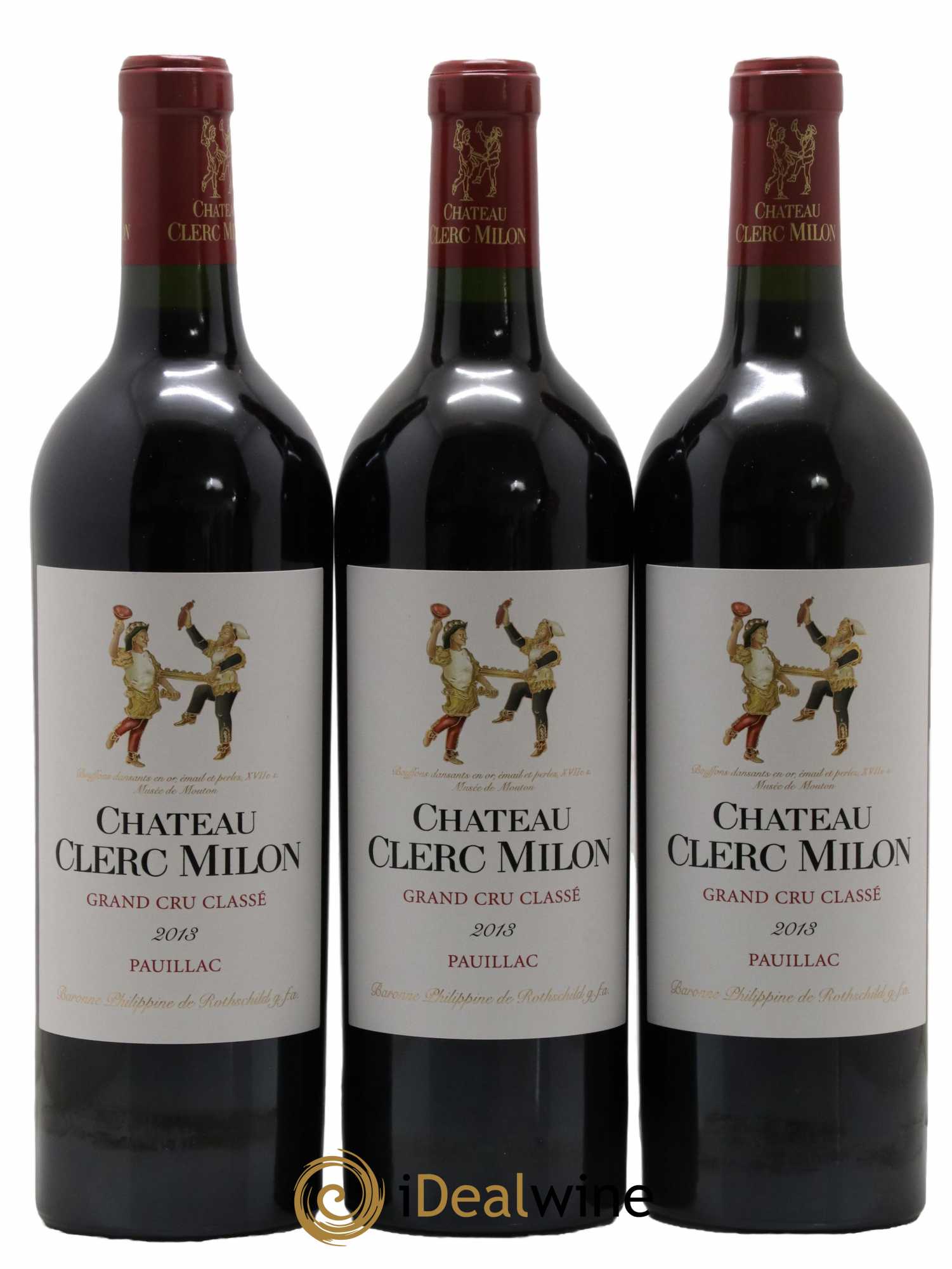 Château Clerc Milon 5ème Grand Cru Classé 2013 - Lot de 3 bouteilles - 0