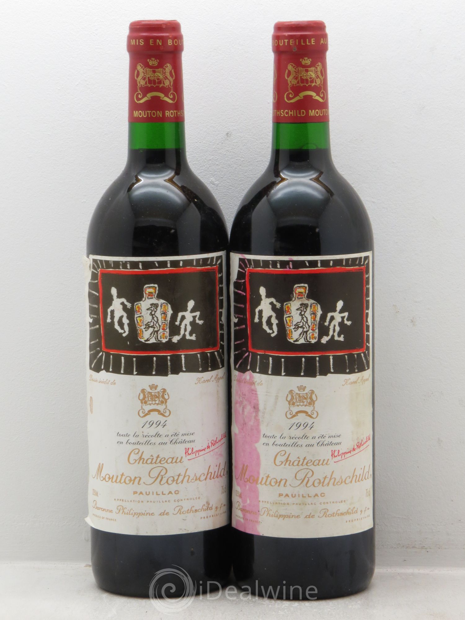 Château Mouton Rothschild 1er Grand Cru Classé 1994 - Lot de 2 bouteilles - 0