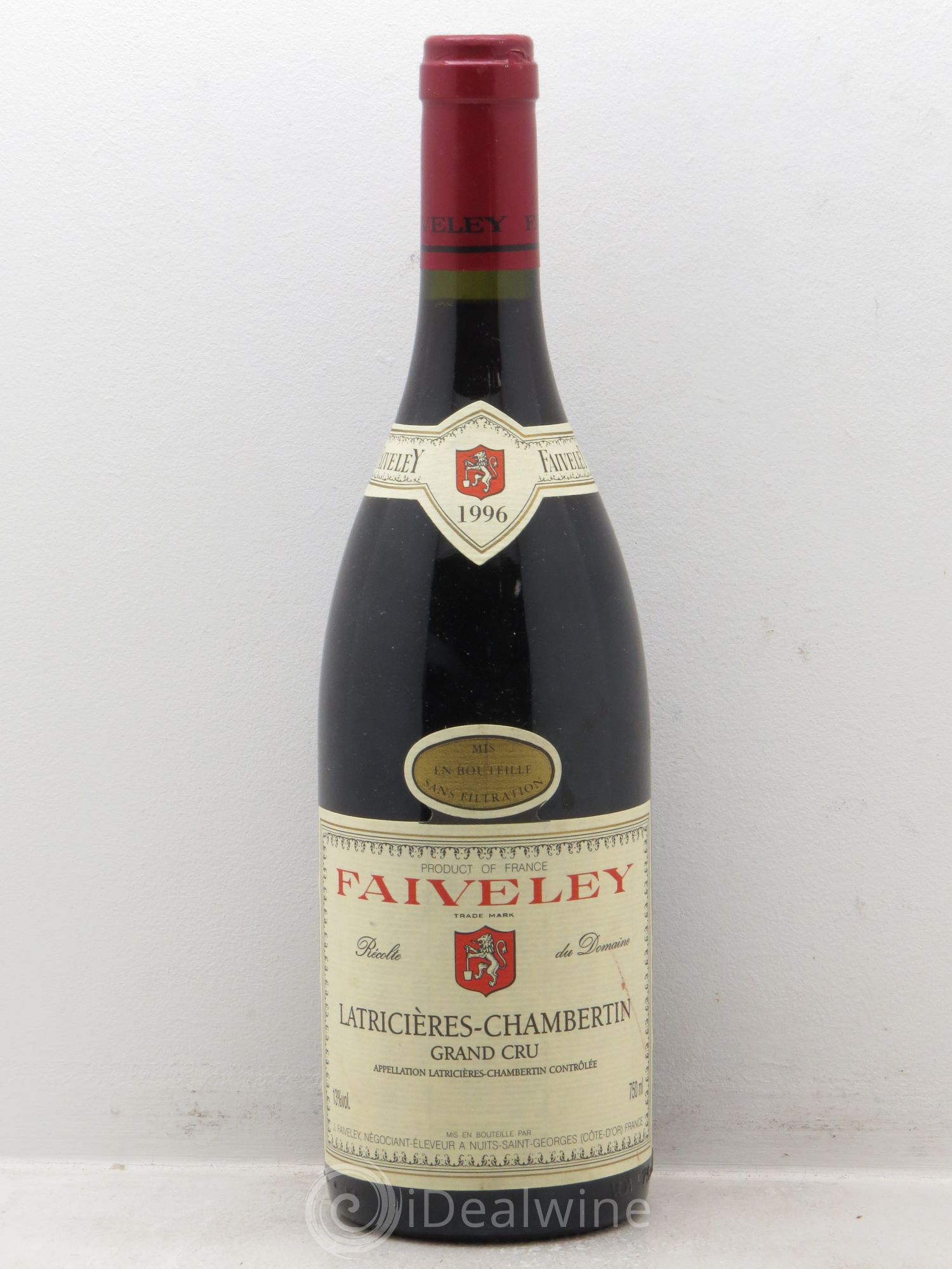 Latricières-Chambertin Grand Cru Faiveley 1996 - Lot de 1 bouteille - 0