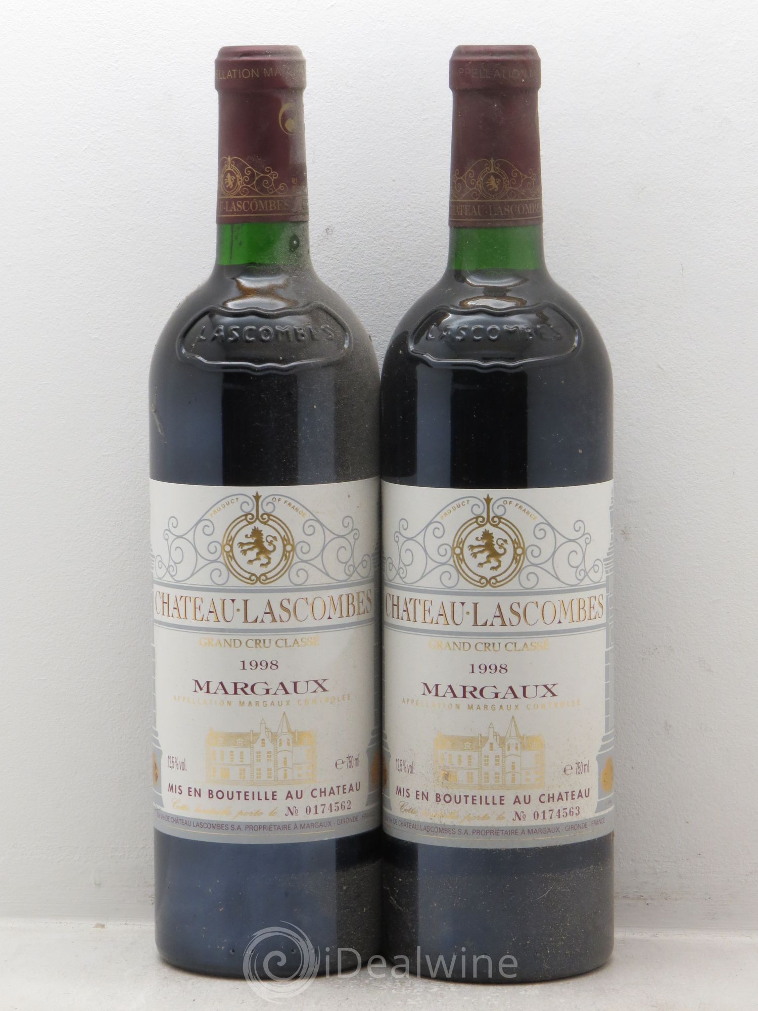 Château Lascombes 2ème Grand Cru Classé 1998 - Lot de 2 bouteilles - 0