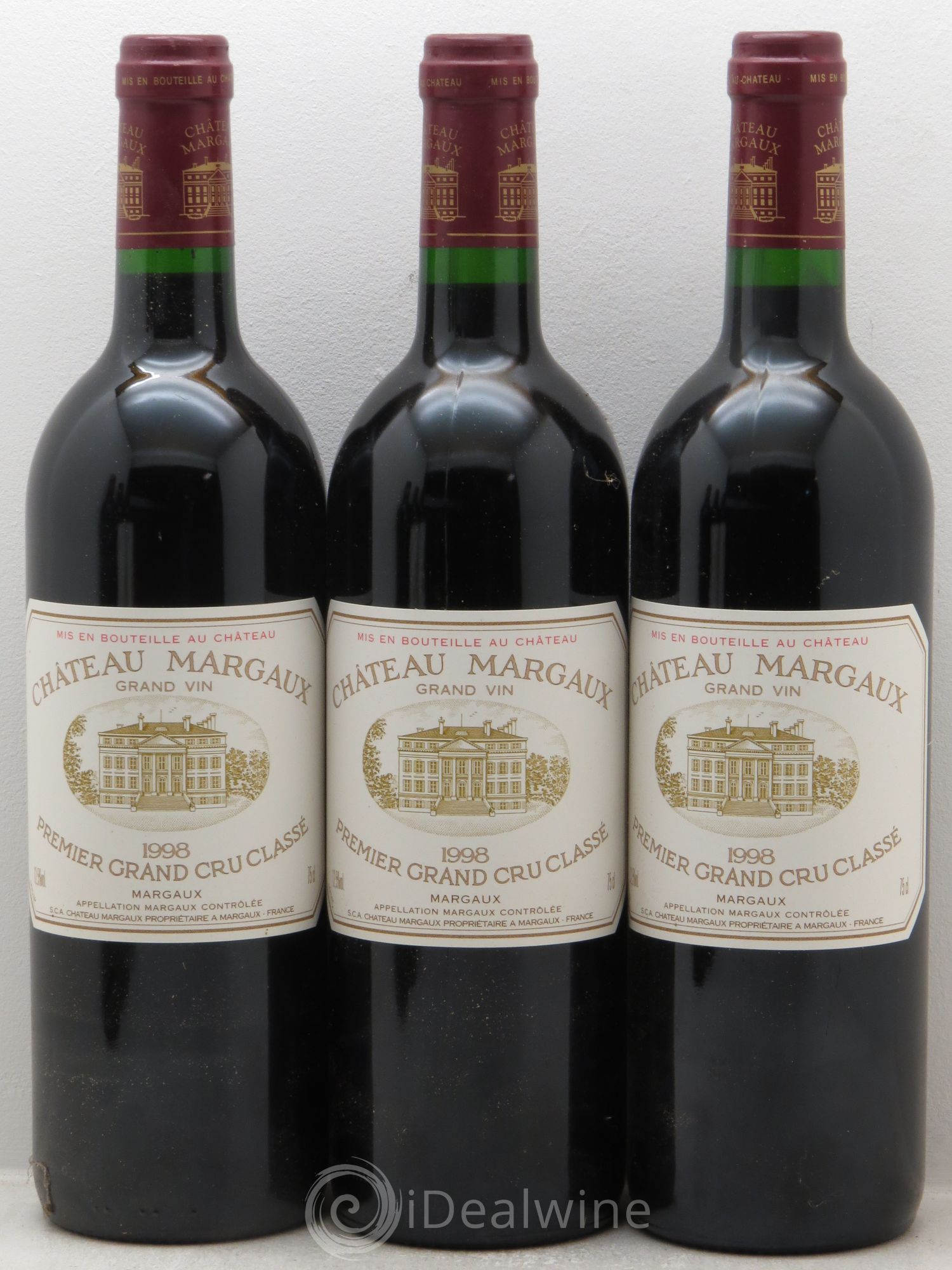 Château Margaux 1er Grand Cru Classé 1998 - Lot de 6 bouteilles - 1