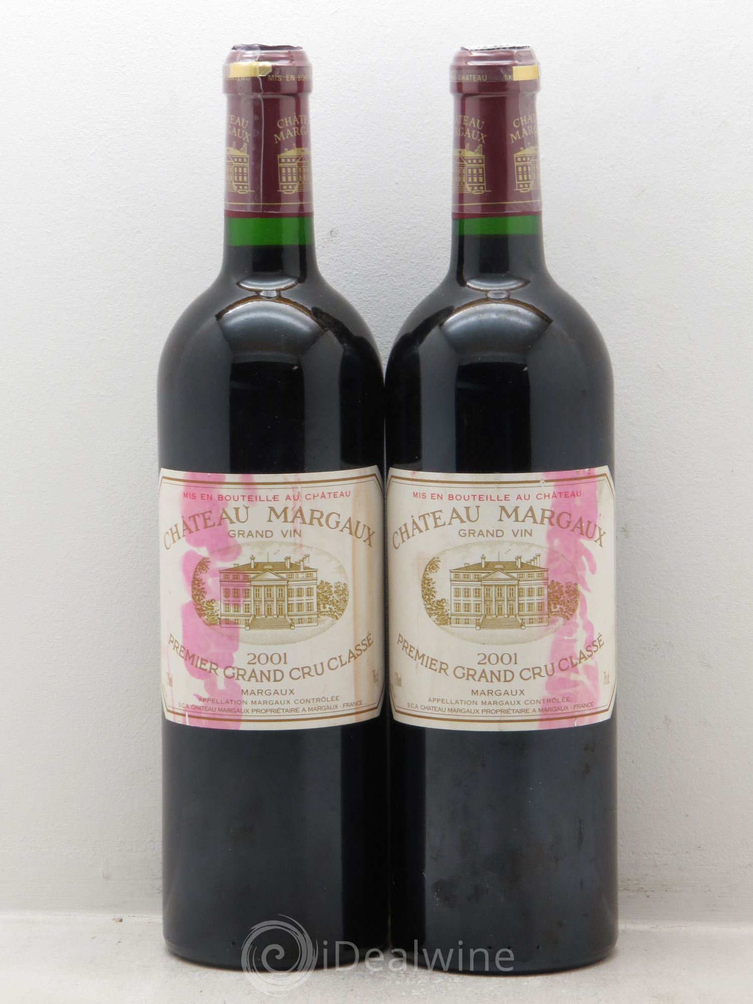 Château Margaux 1er Grand Cru Classé 2001 - Lot de 2 bouteilles - 0
