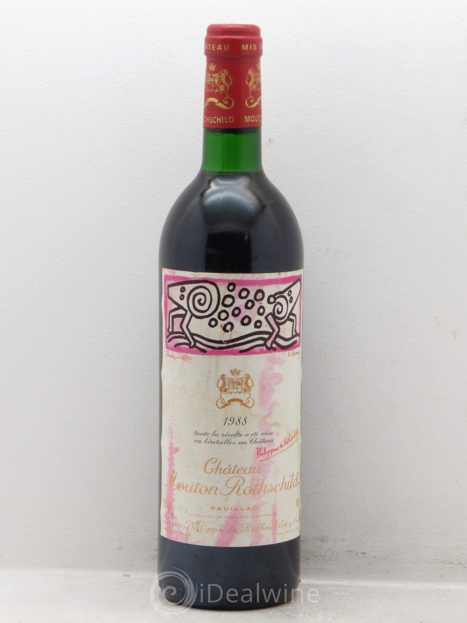 Château Mouton Rothschild 1er Grand Cru Classé 1988 - Lot de 1 bouteille - 0