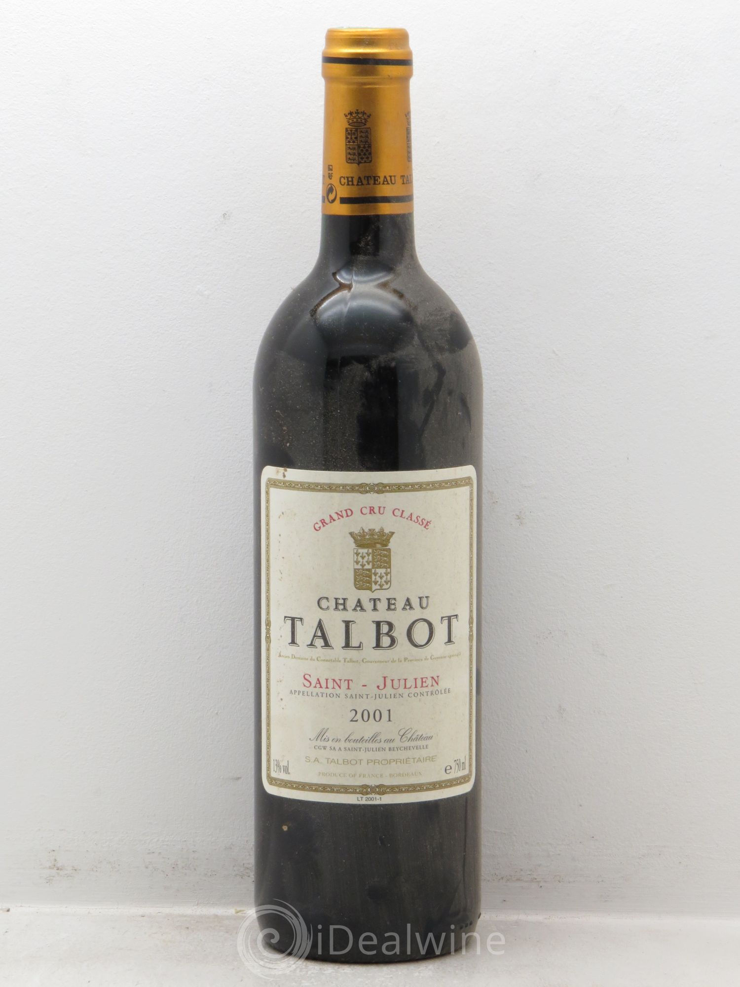 Château Talbot 4ème Grand Cru Classé 2001 - Lot de 6 bouteilles - 0