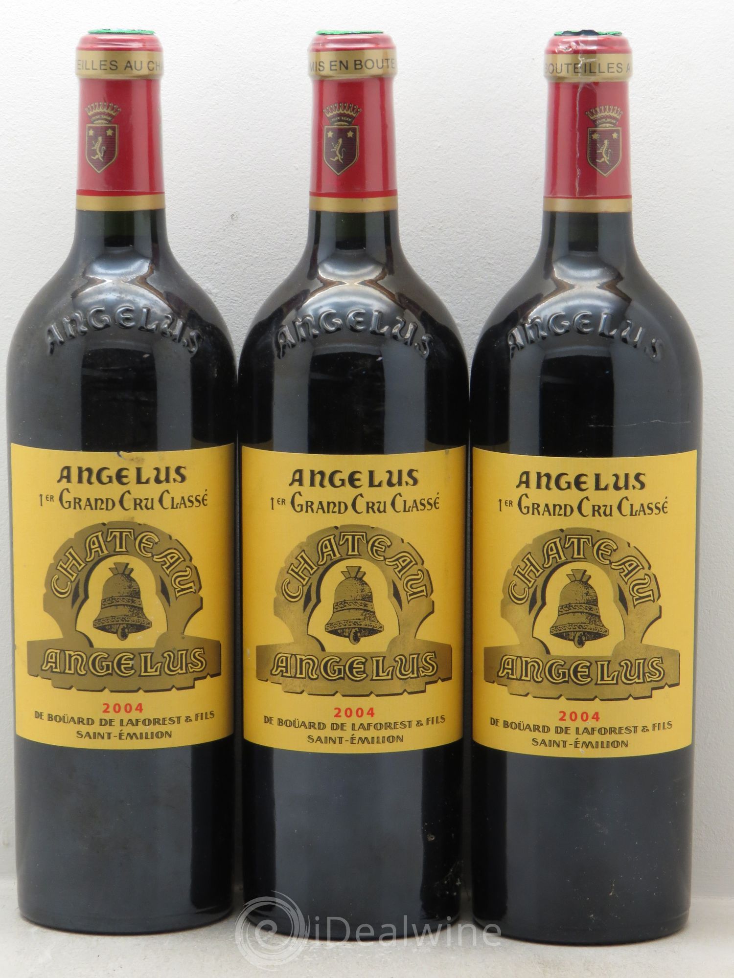 Château Angélus 1er Grand Cru Classé A 2004 - Lot de 3 bouteilles - 0